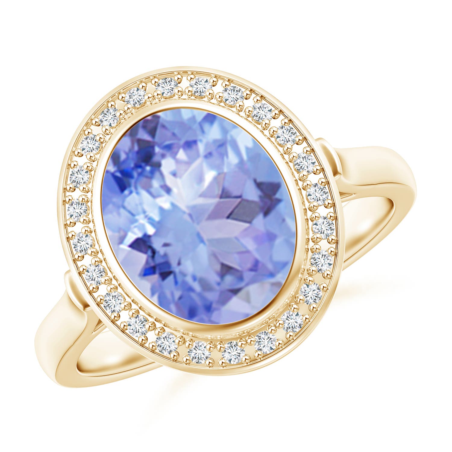 A - Tanzanite / 3.06 CT / 14 KT Yellow Gold