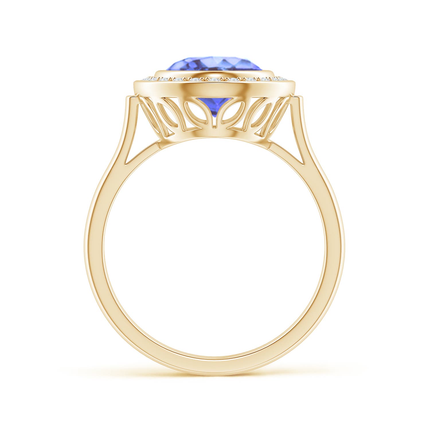 A - Tanzanite / 3.06 CT / 14 KT Yellow Gold