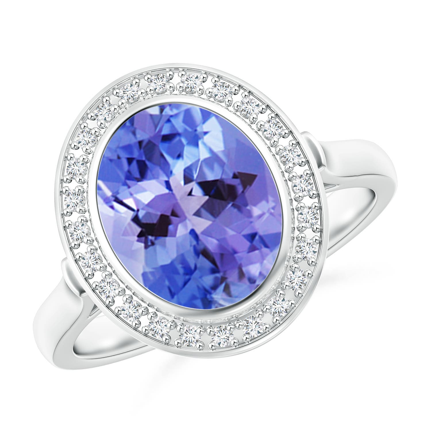 AA - Tanzanite / 3.06 CT / 14 KT White Gold