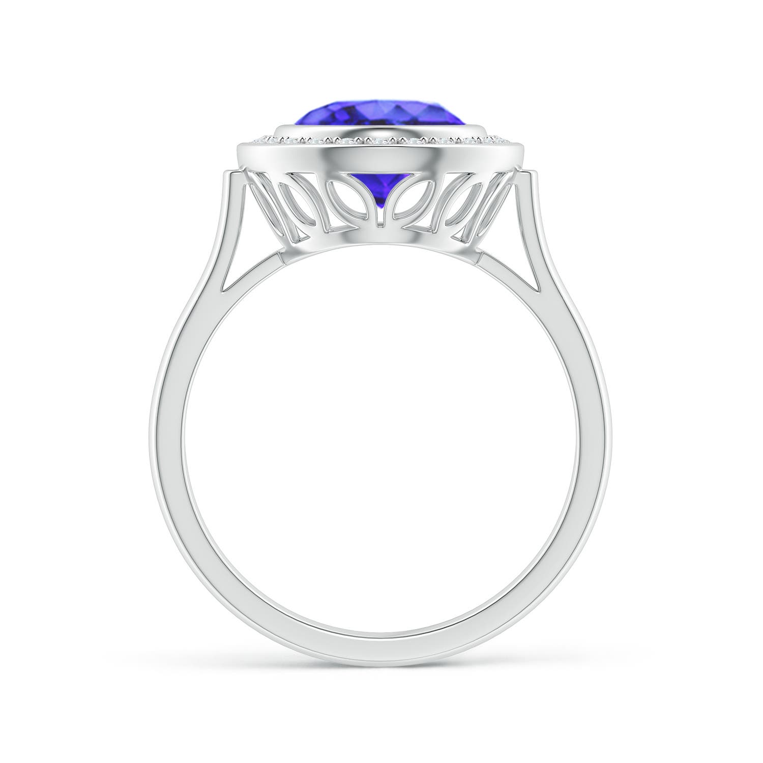 AA - Tanzanite / 3.06 CT / 14 KT White Gold