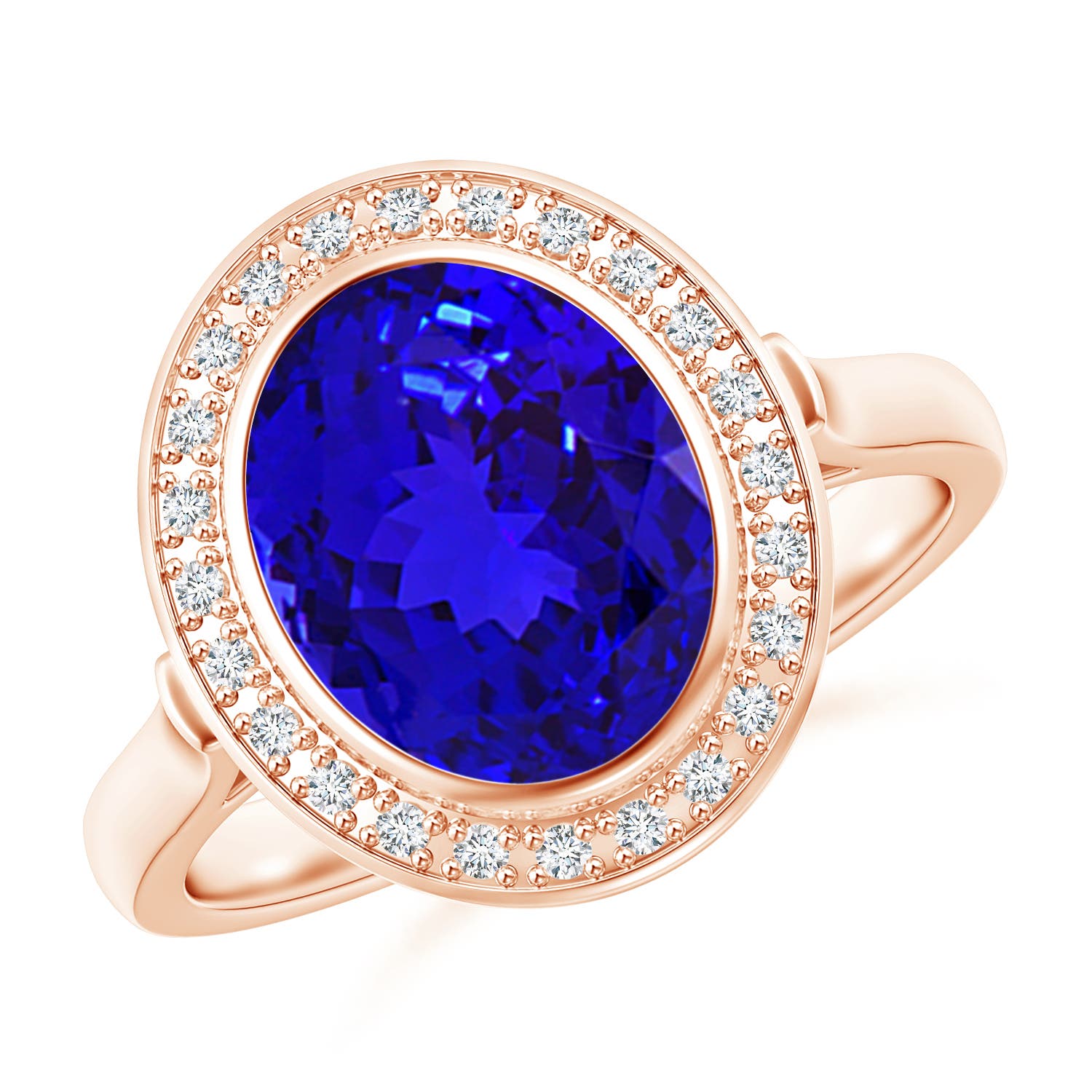 AAAA - Tanzanite / 3.06 CT / 14 KT Rose Gold