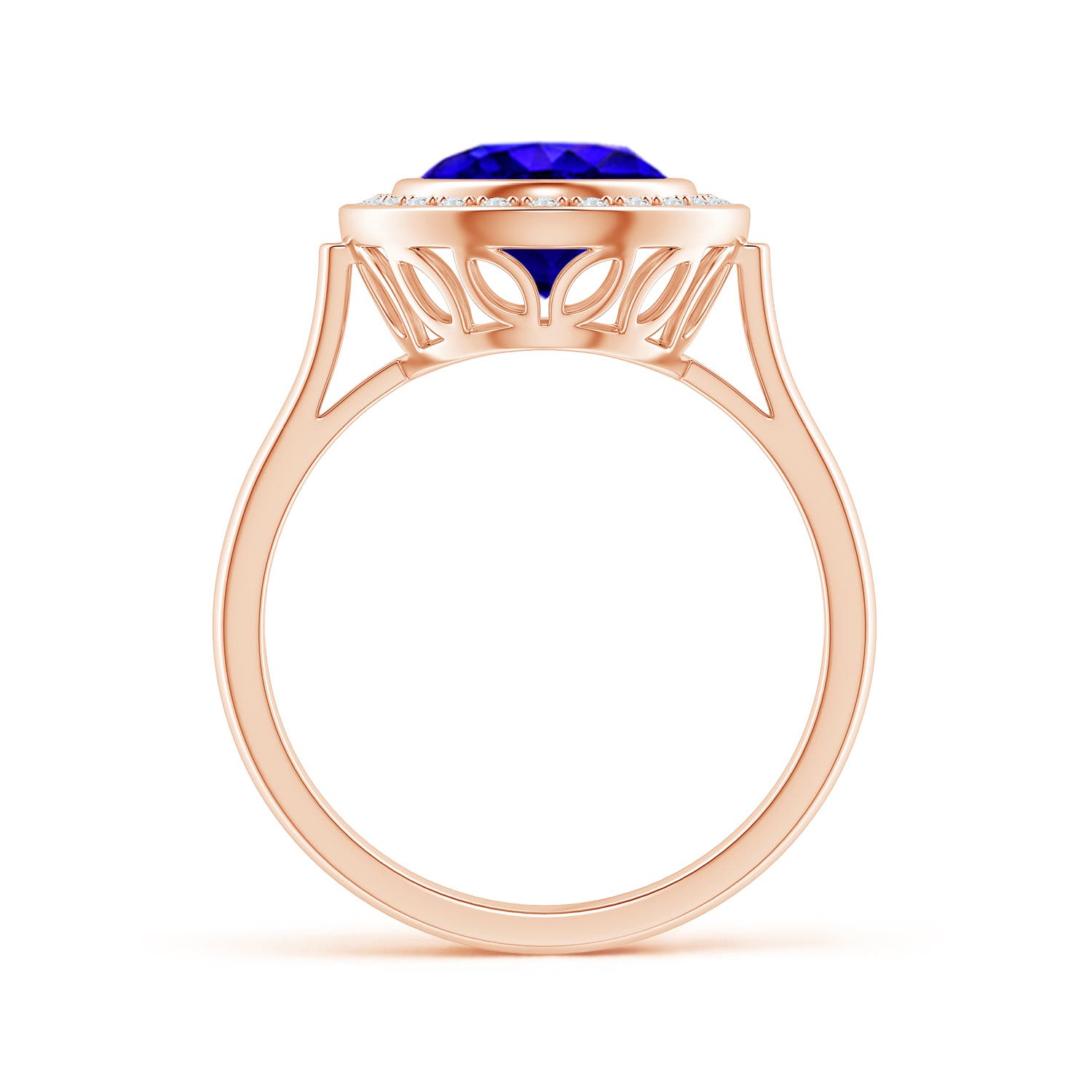 AAAA - Tanzanite / 3.06 CT / 14 KT Rose Gold