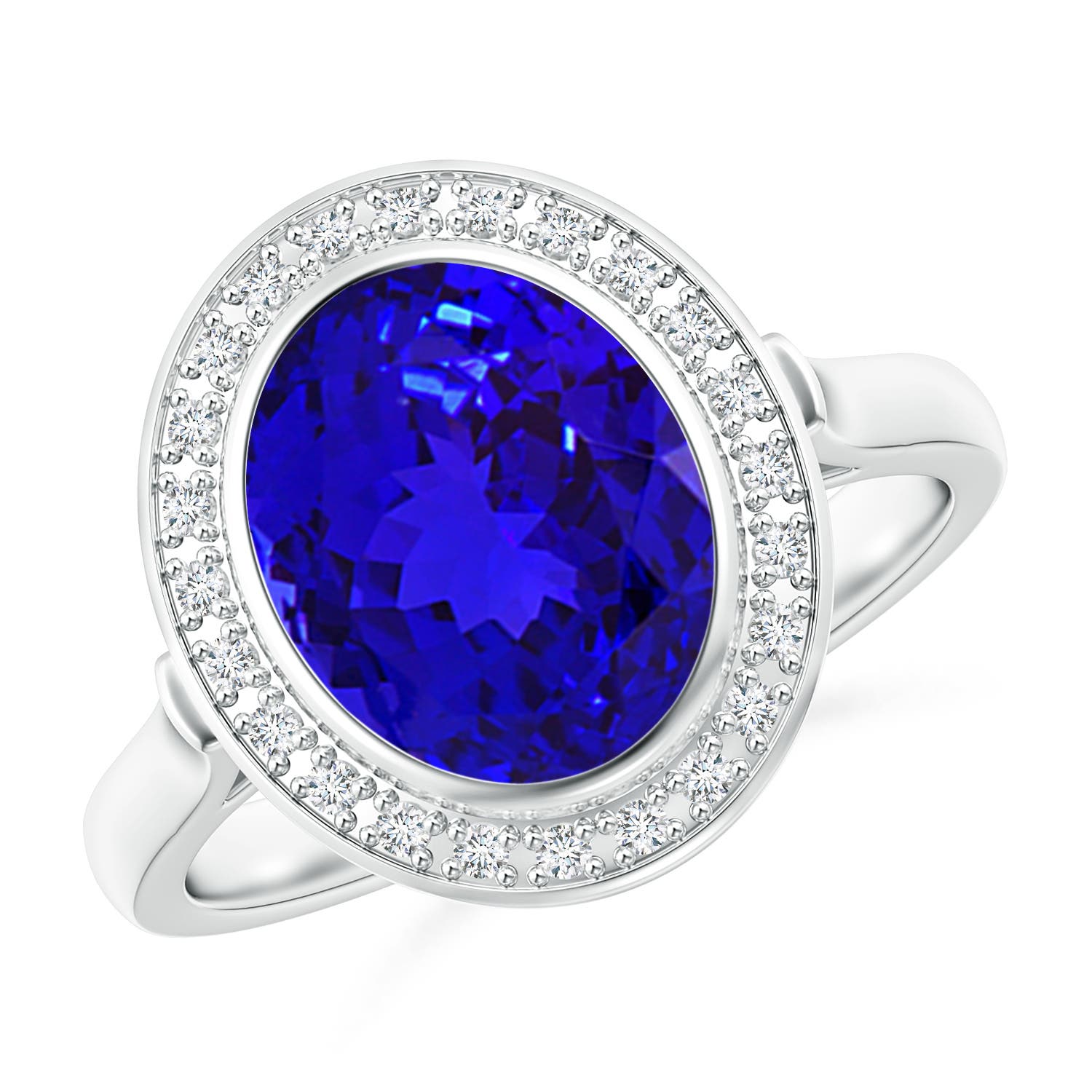 AAAA - Tanzanite / 3.06 CT / 14 KT White Gold