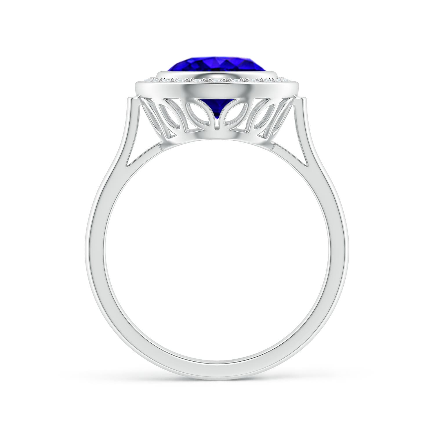 AAAA - Tanzanite / 3.06 CT / 14 KT White Gold