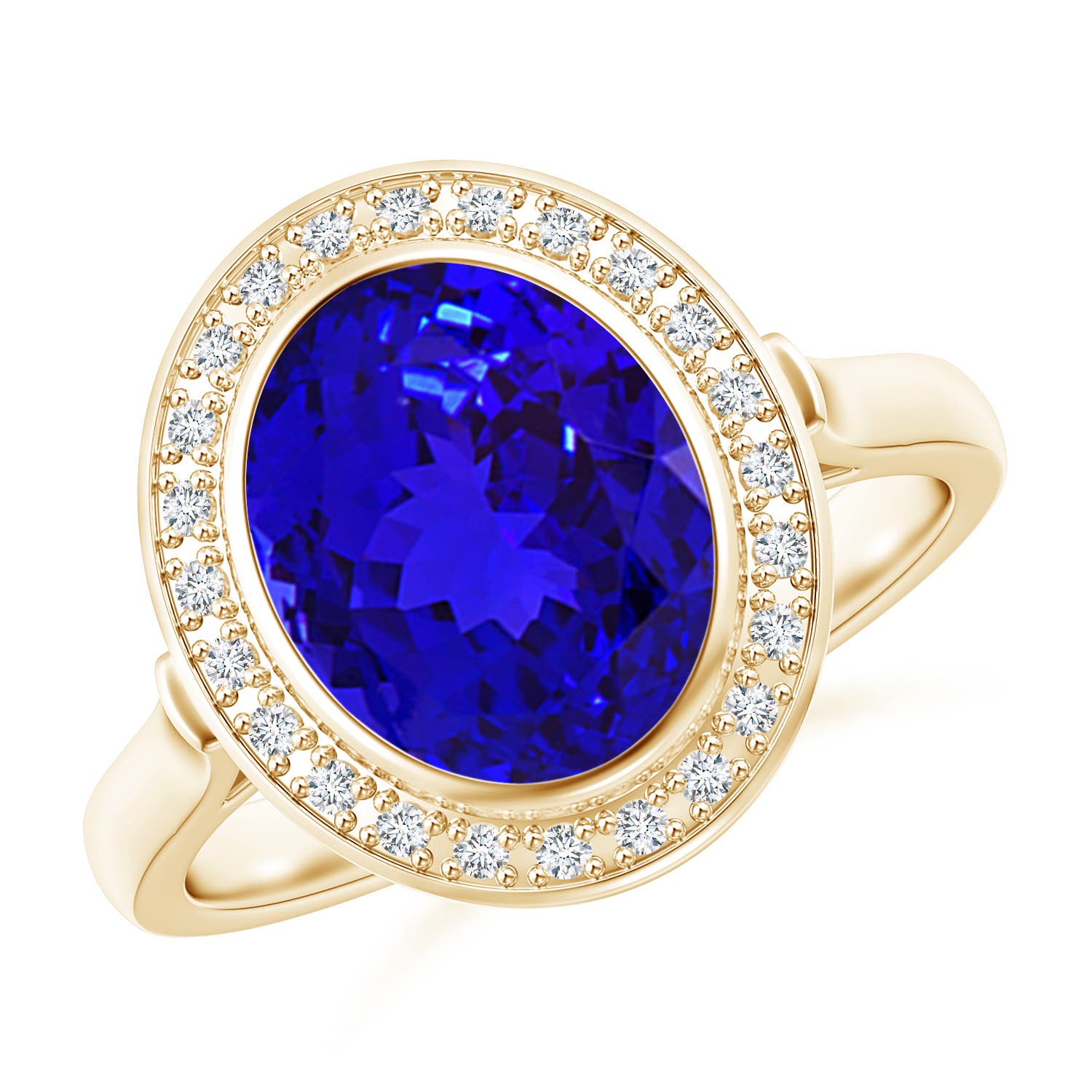 AAAA - Tanzanite / 3.06 CT / 14 KT Yellow Gold