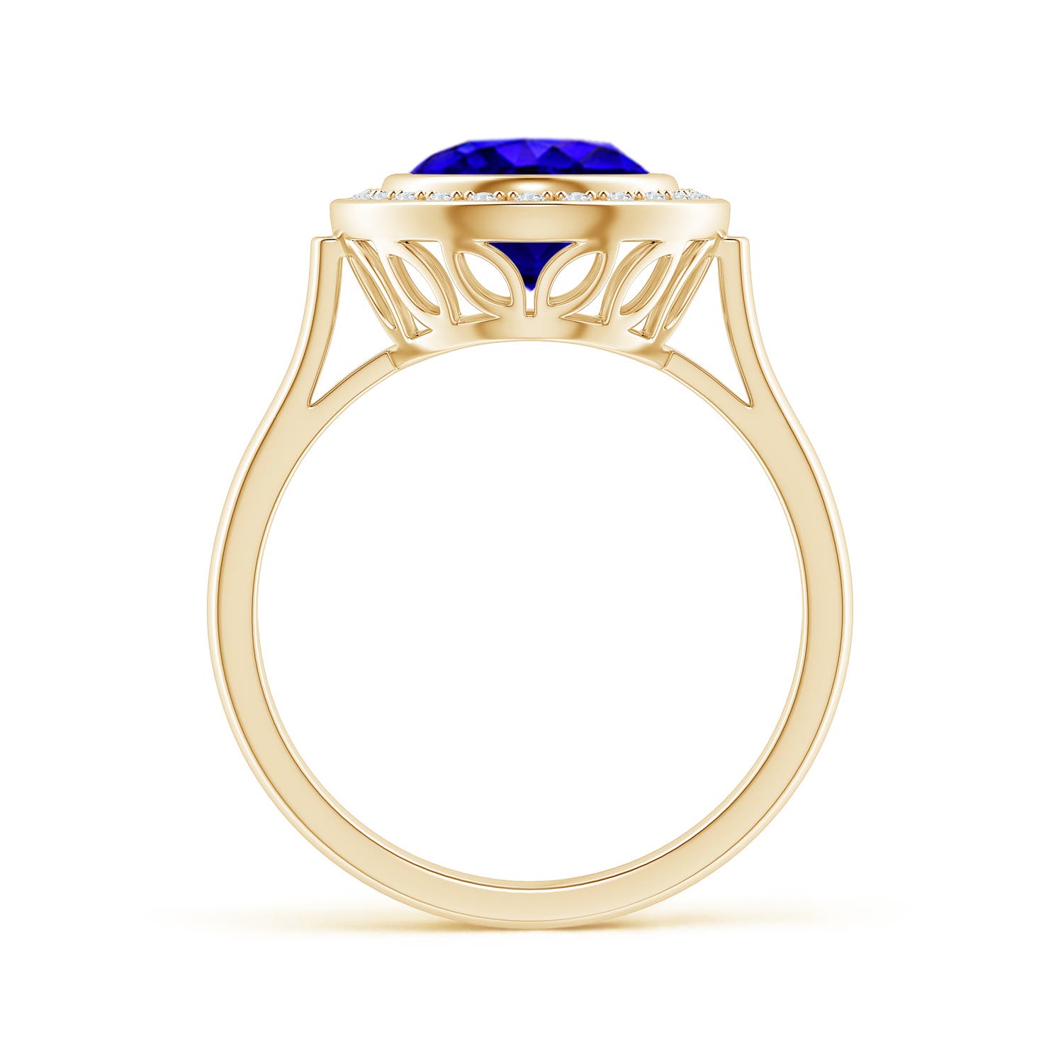 AAAA - Tanzanite / 3.06 CT / 14 KT Yellow Gold