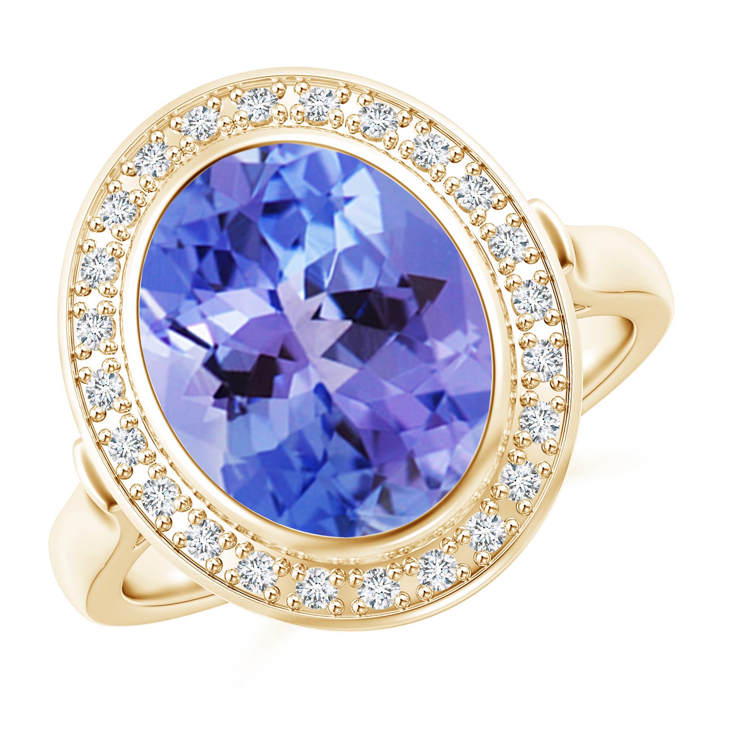 AA - Tanzanite / 3.69 CT / 14 KT Yellow Gold