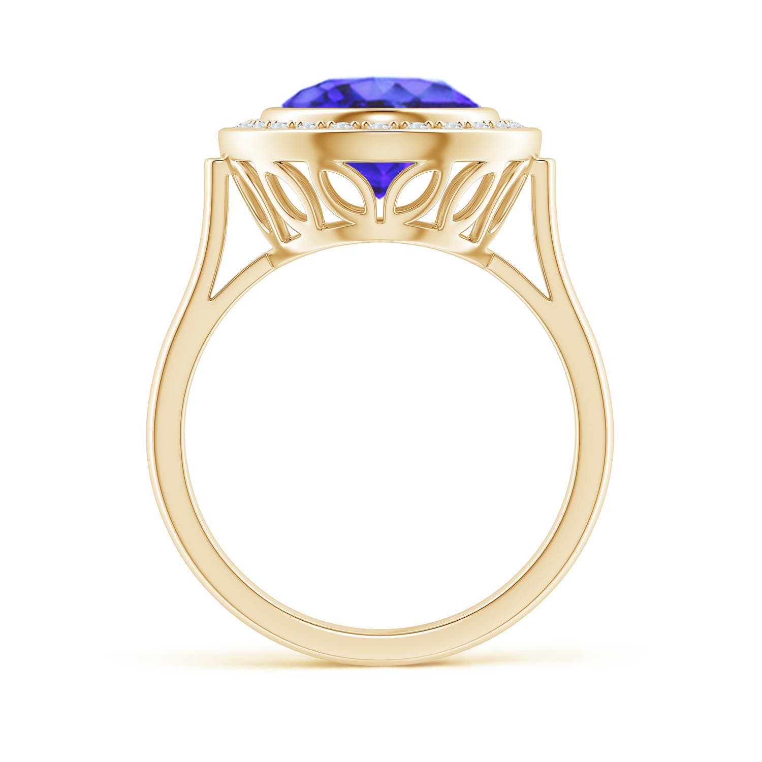 AA - Tanzanite / 3.69 CT / 14 KT Yellow Gold