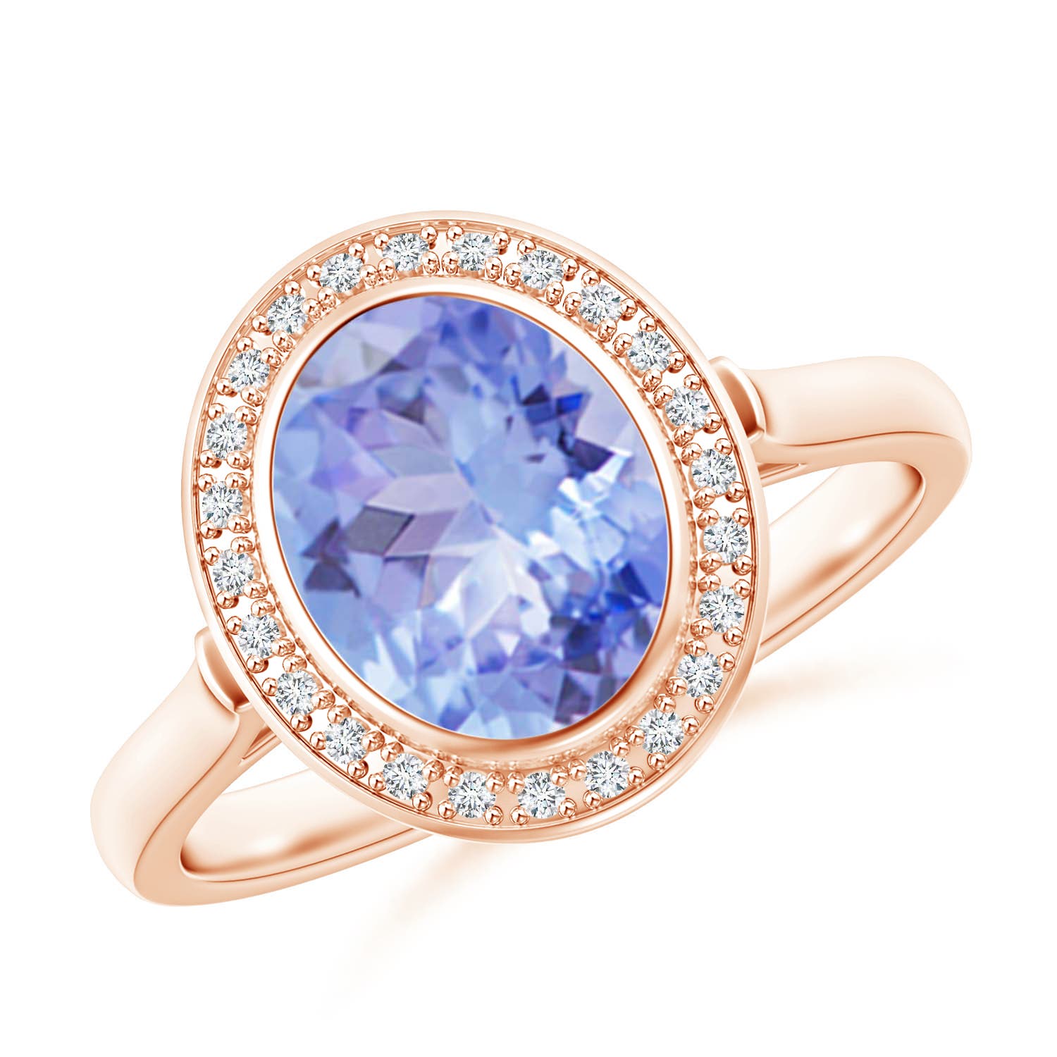 A - Tanzanite / 2 CT / 14 KT Rose Gold