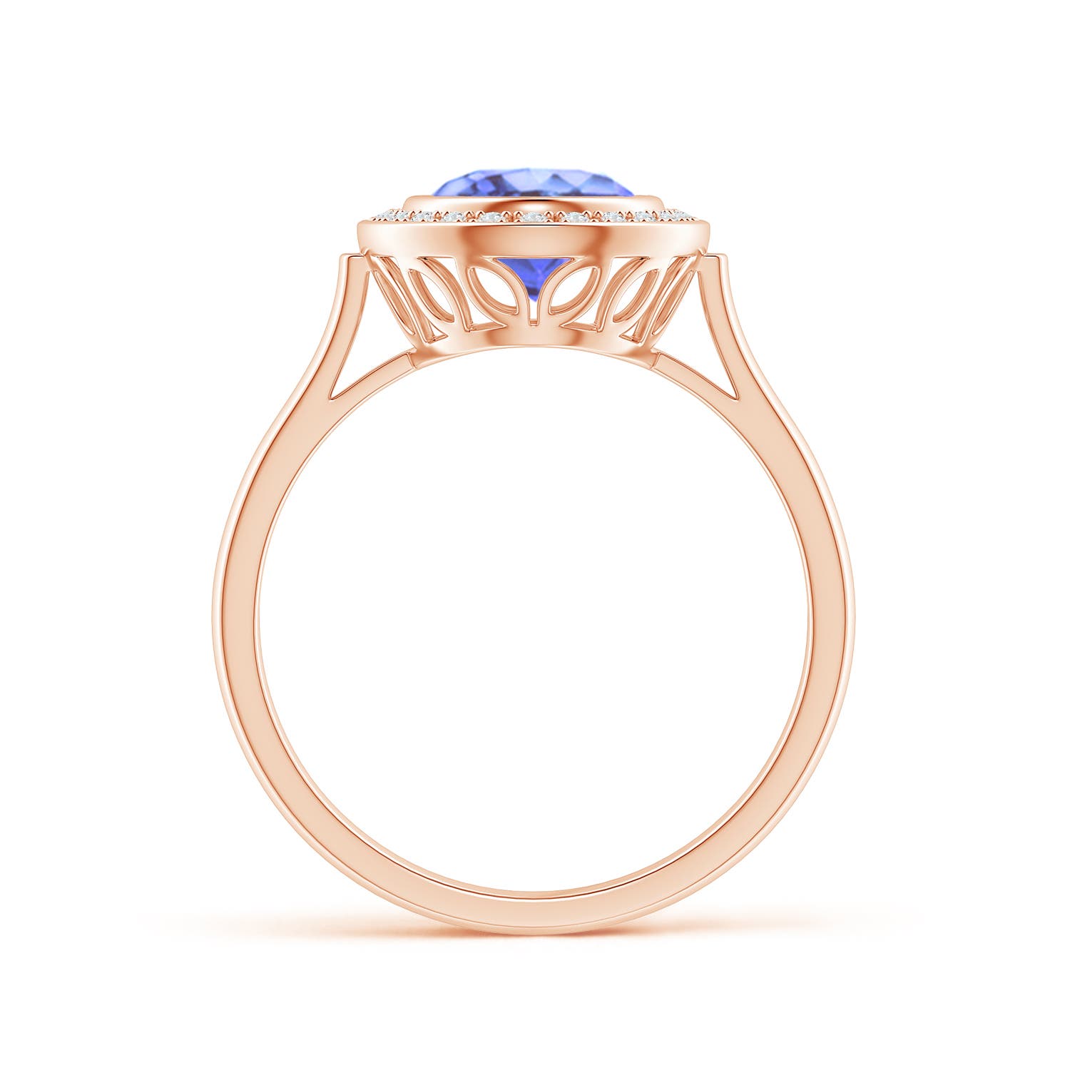 A - Tanzanite / 2 CT / 14 KT Rose Gold