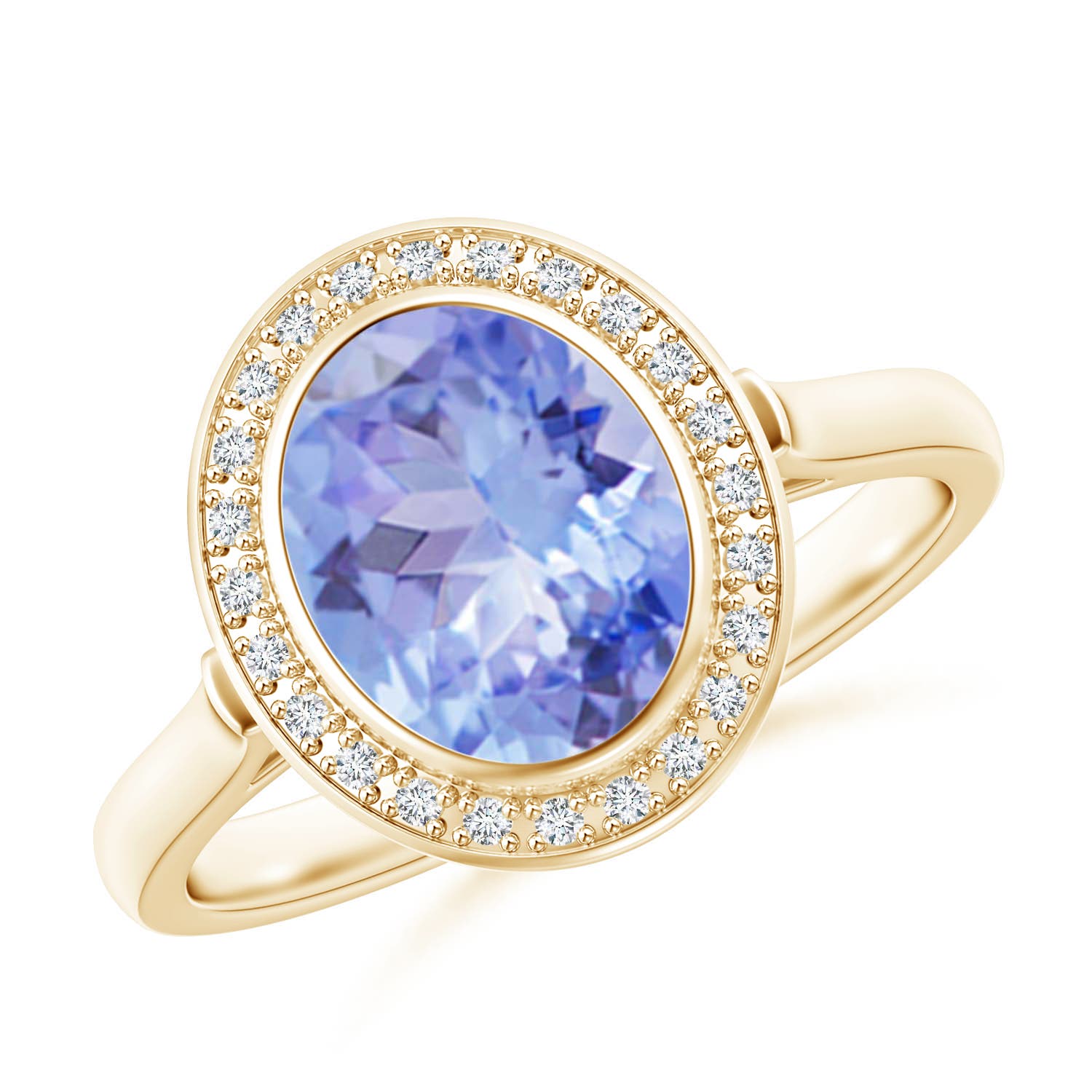 A - Tanzanite / 2 CT / 14 KT Yellow Gold