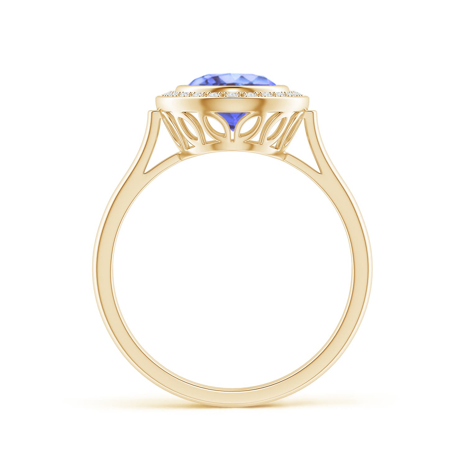 A - Tanzanite / 2 CT / 14 KT Yellow Gold