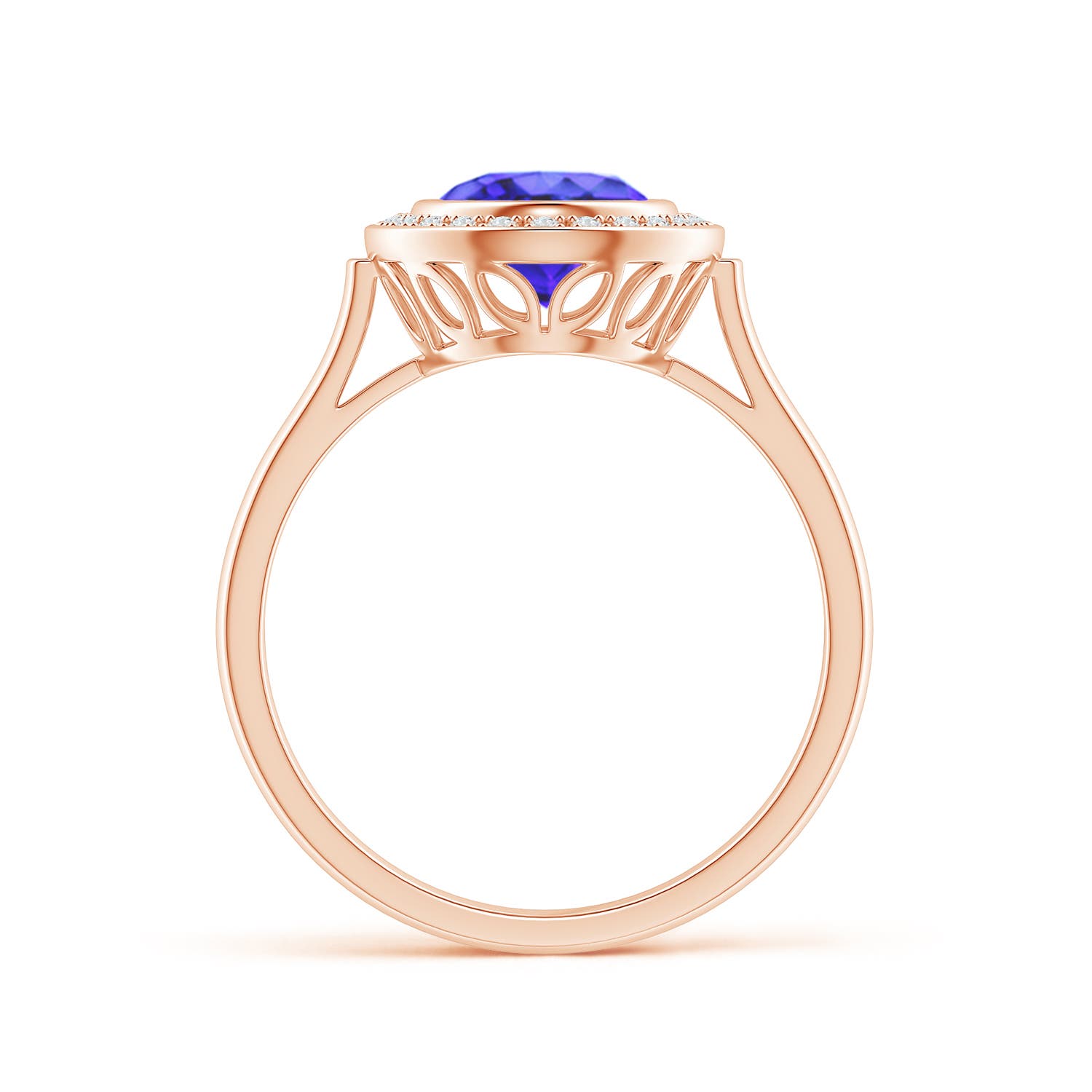 AA - Tanzanite / 2 CT / 14 KT Rose Gold