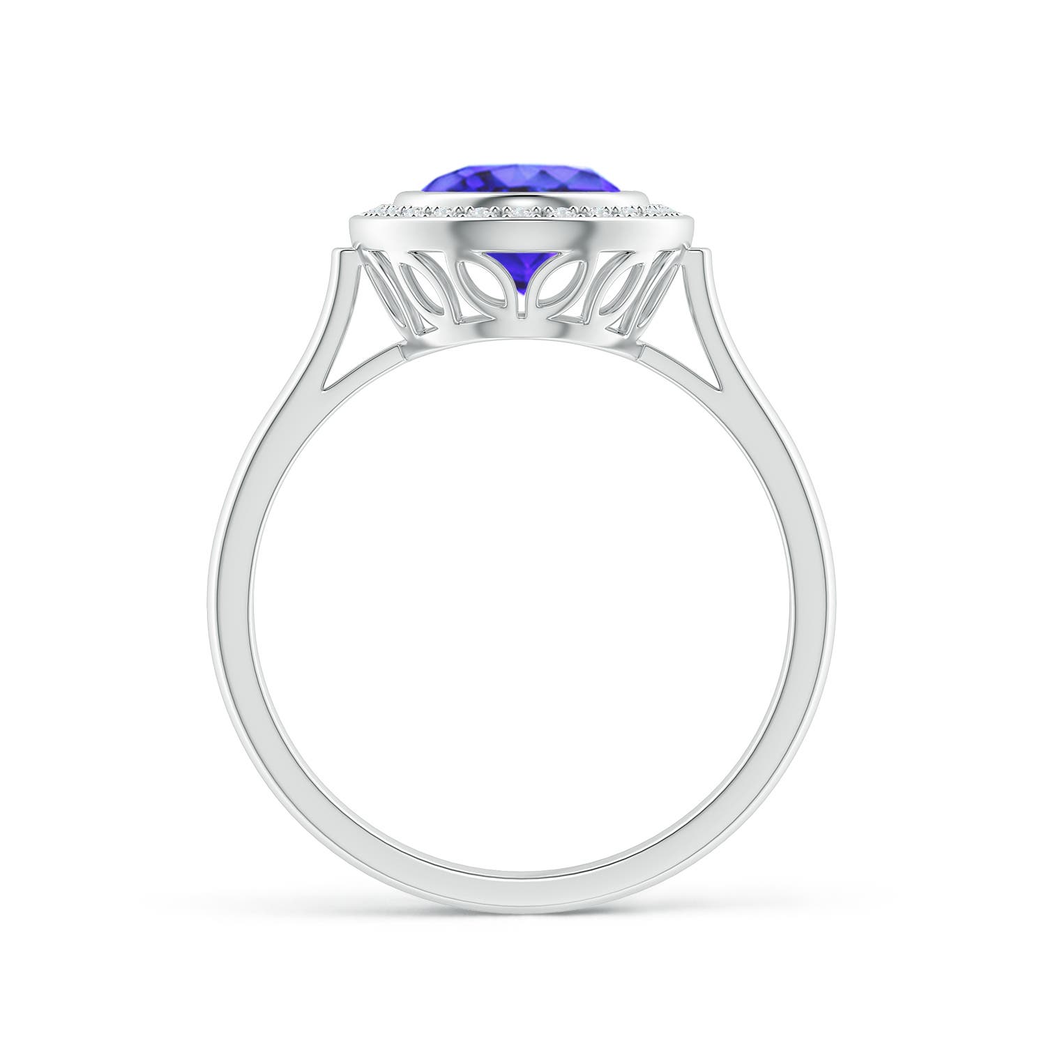 AA - Tanzanite / 2 CT / 14 KT White Gold