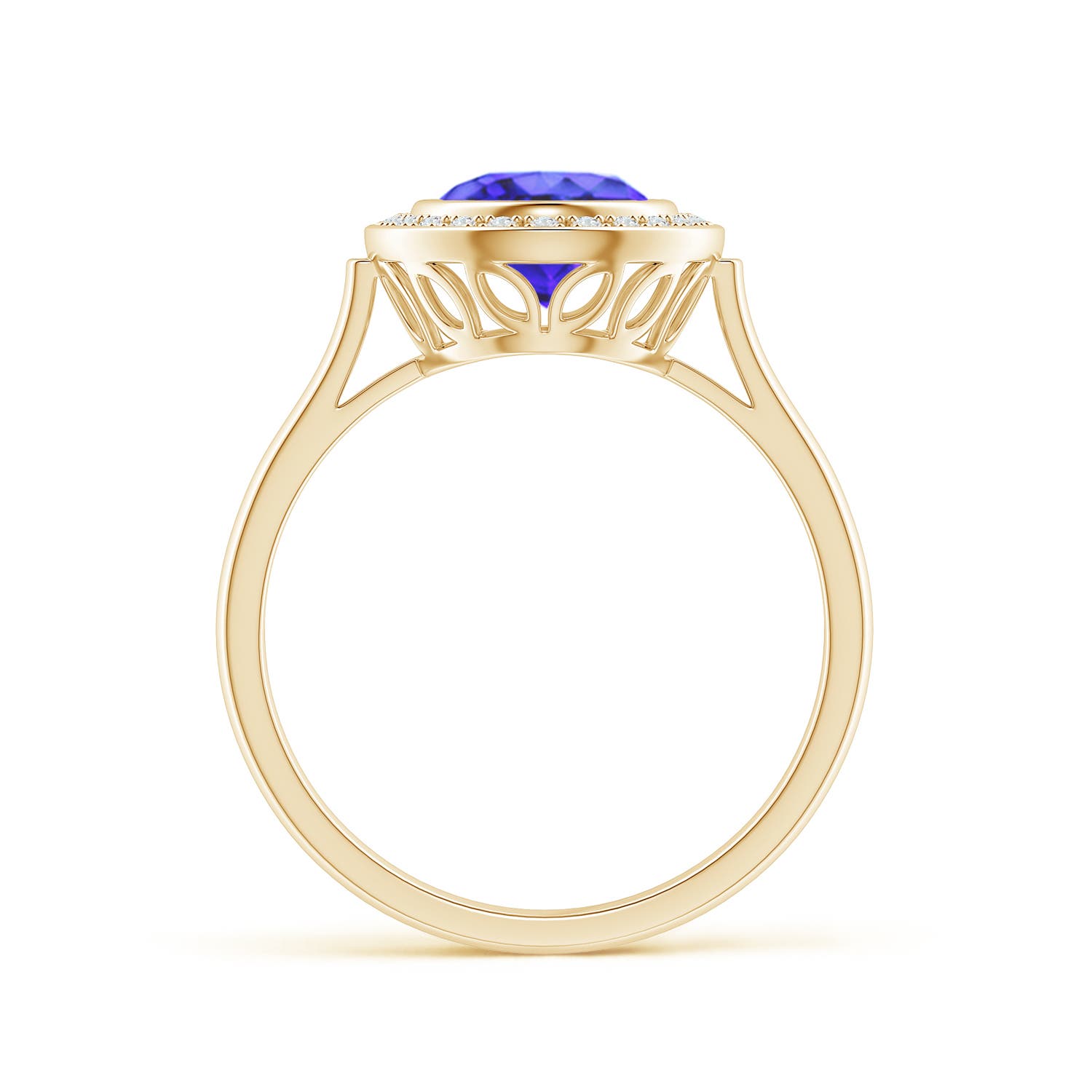 AA - Tanzanite / 2 CT / 14 KT Yellow Gold