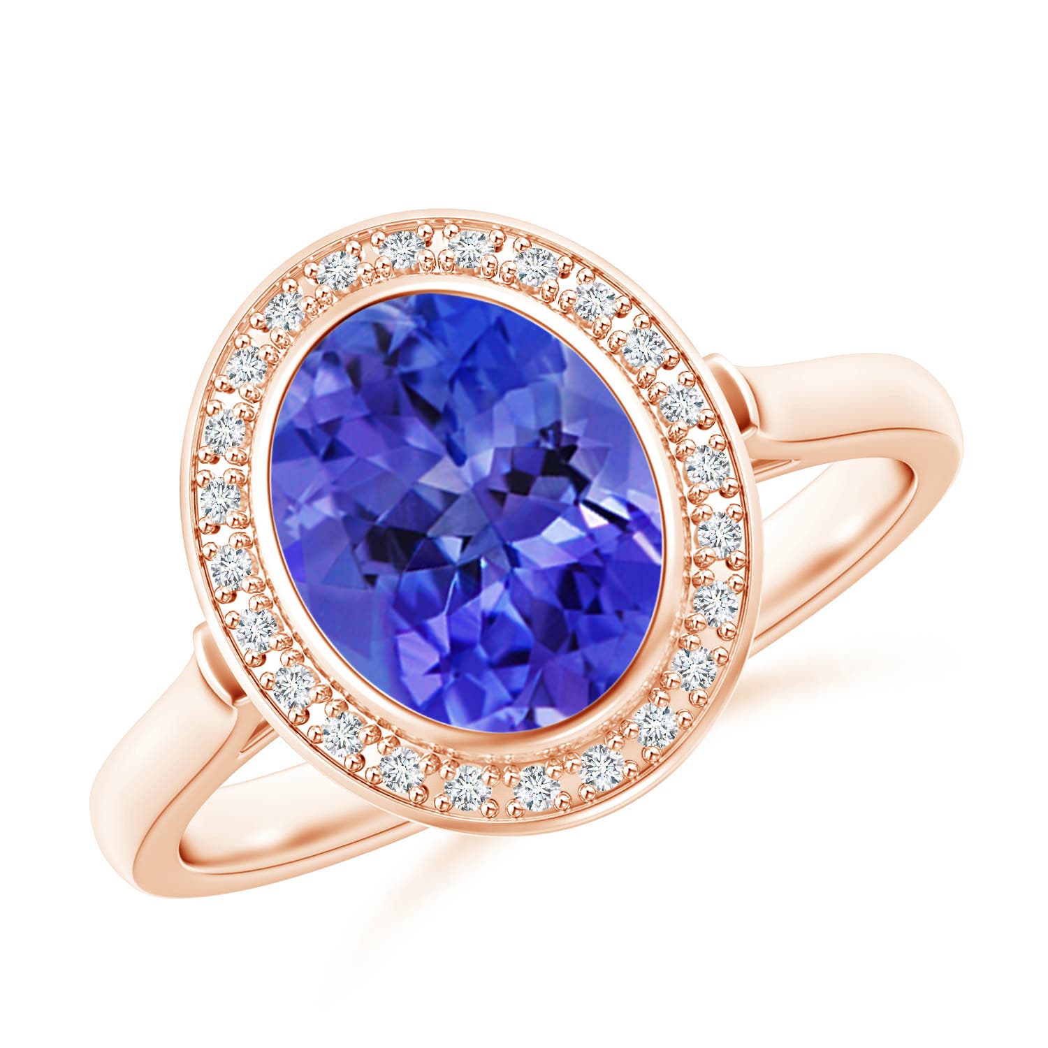 AAA - Tanzanite / 2 CT / 14 KT Rose Gold