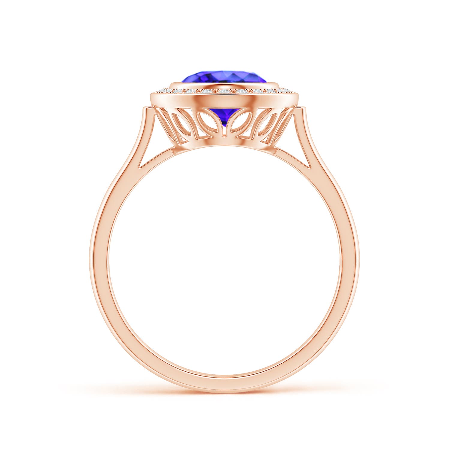 AAA - Tanzanite / 2 CT / 14 KT Rose Gold