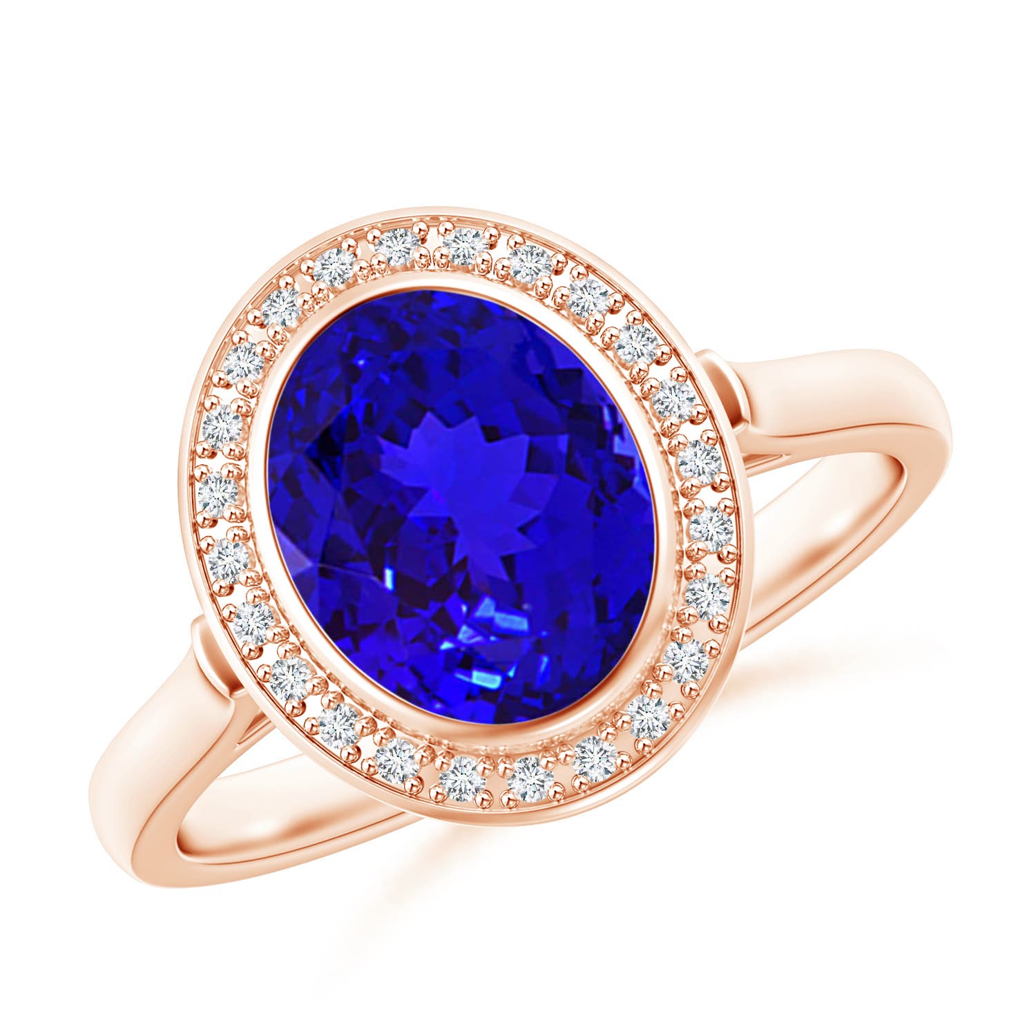 AAAA - Tanzanite / 2 CT / 14 KT Rose Gold