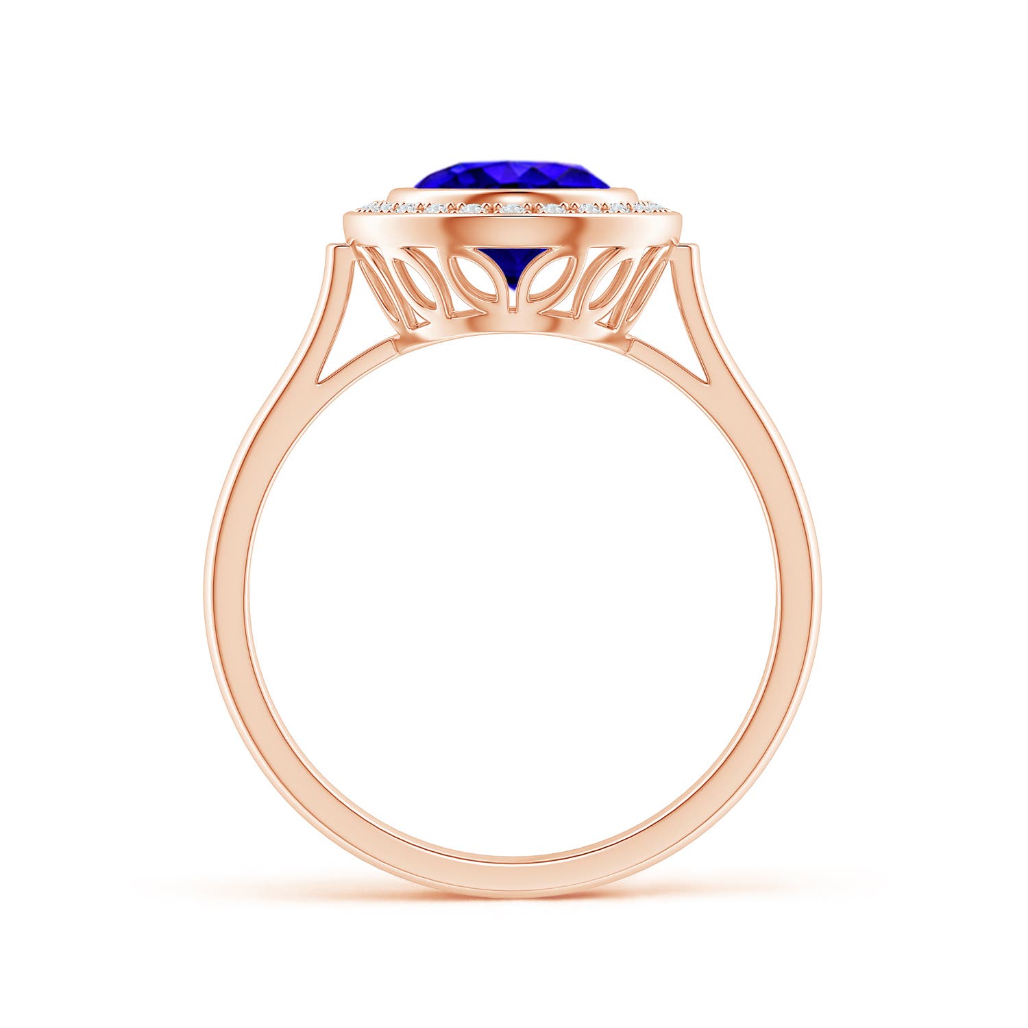 AAAA - Tanzanite / 2 CT / 14 KT Rose Gold