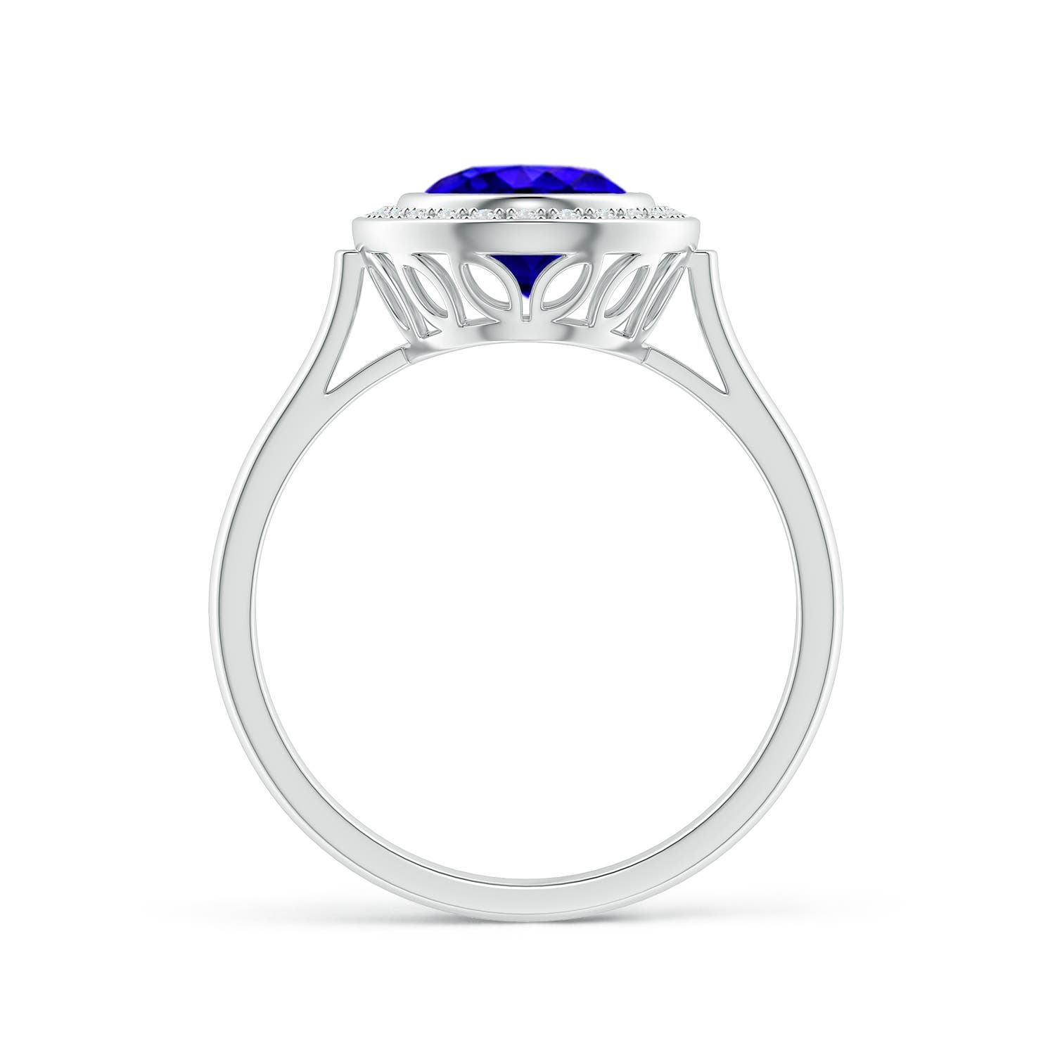 AAAA - Tanzanite / 2 CT / 14 KT White Gold