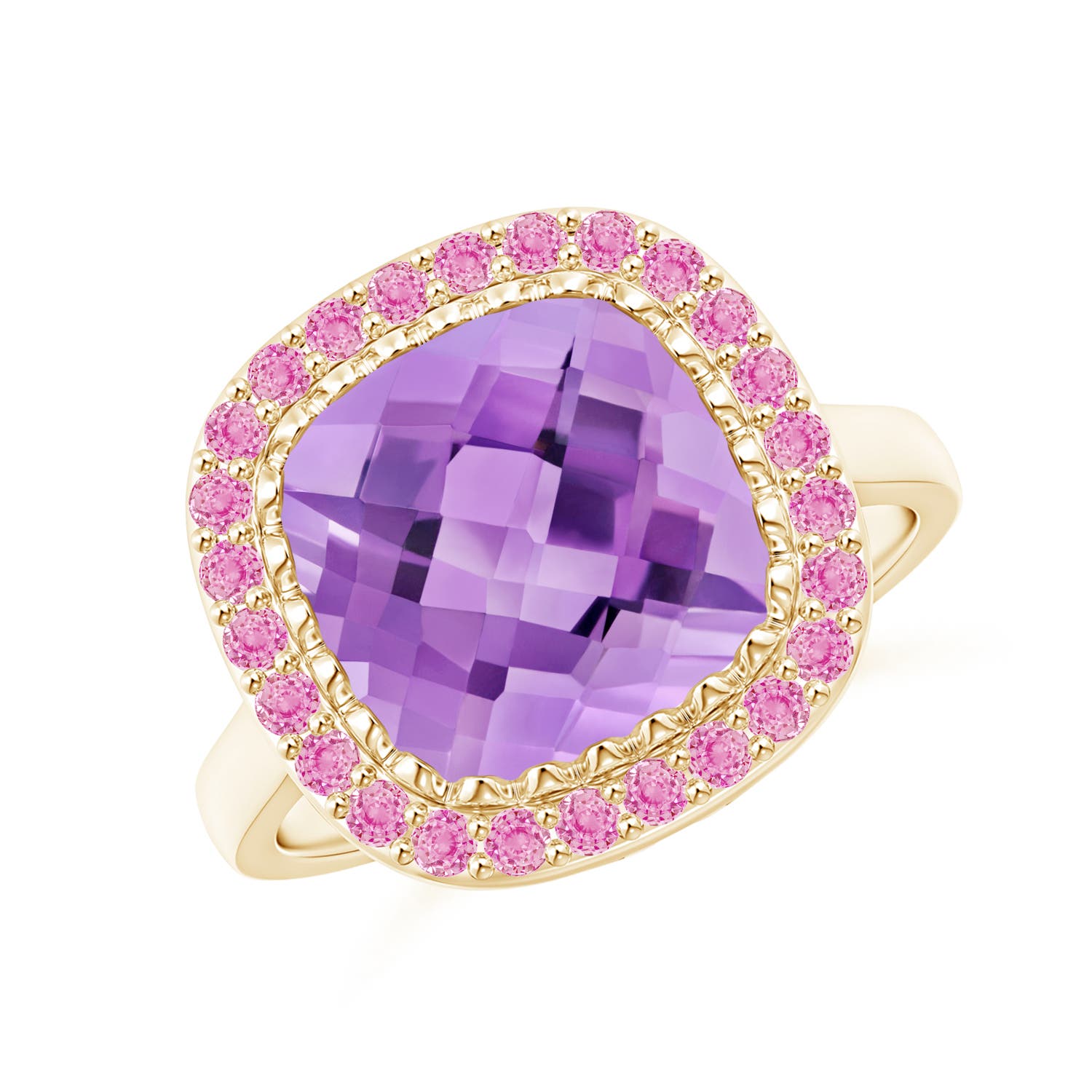 A - Amethyst / 4.65 CT / 14 KT Yellow Gold