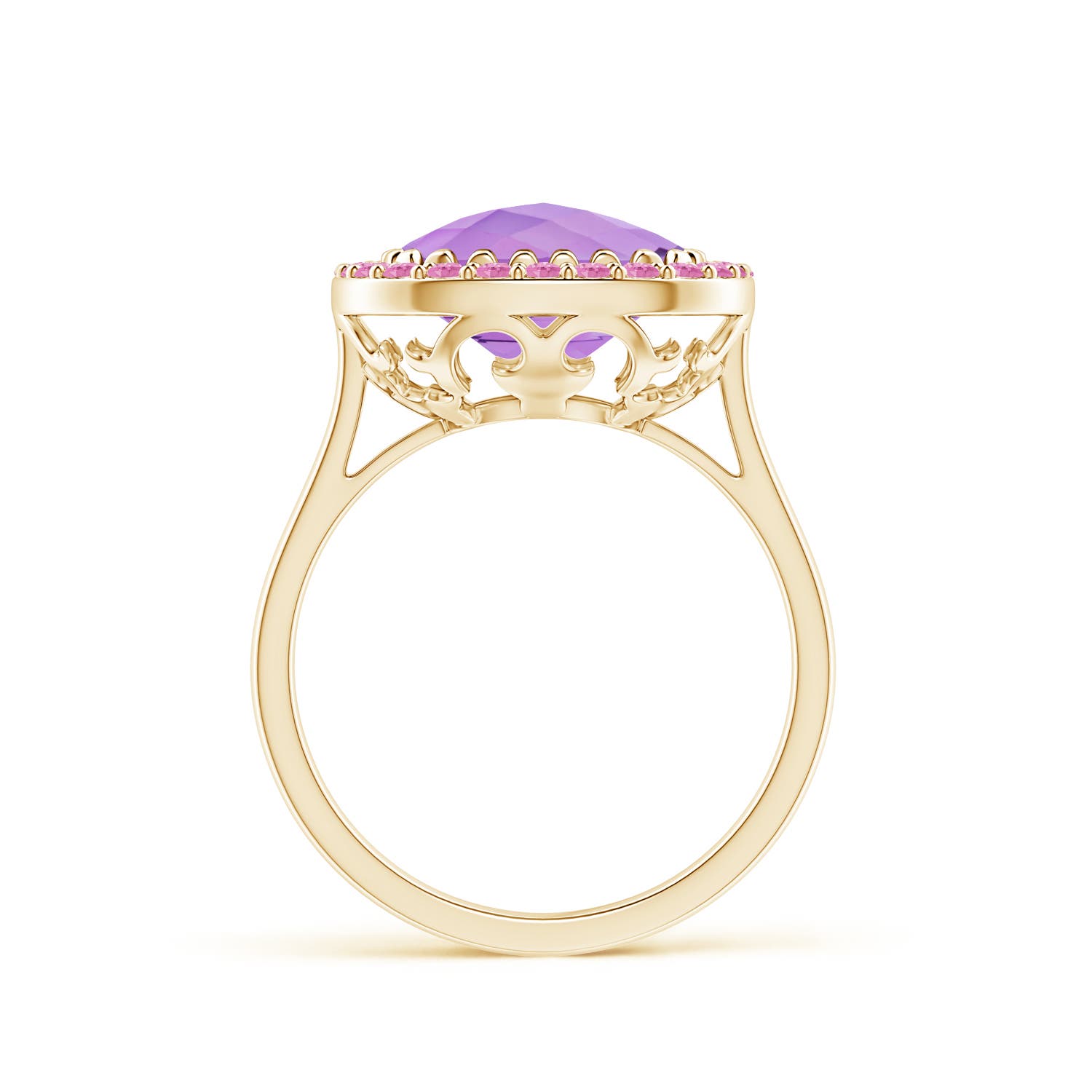 A - Amethyst / 4.65 CT / 14 KT Yellow Gold