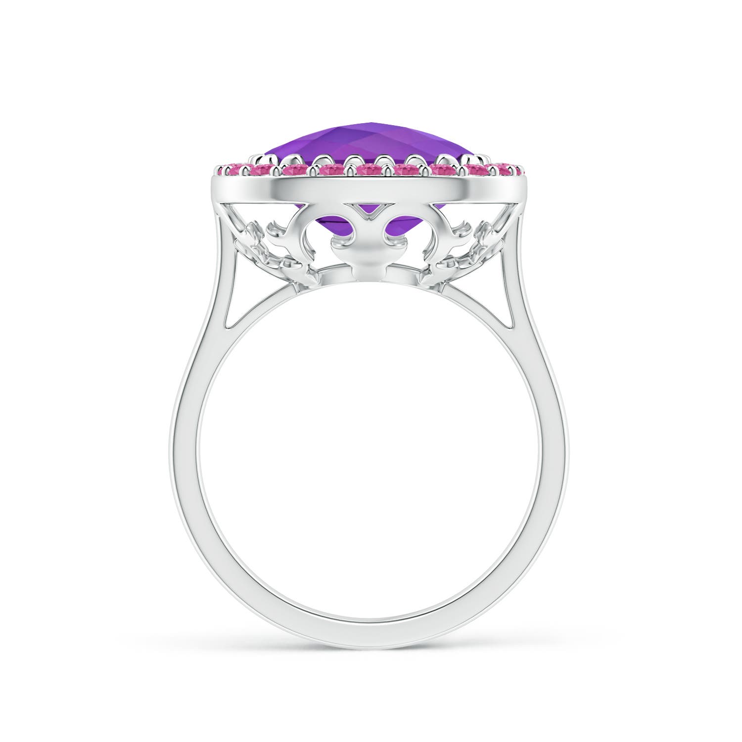 AAA - Amethyst / 5.4 CT / 14 KT White Gold