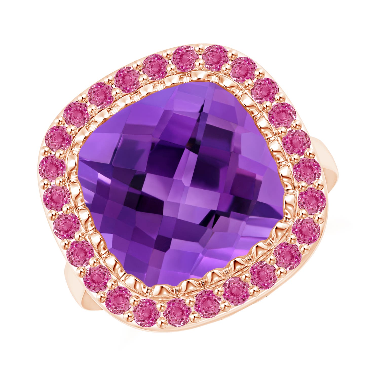 AAA - Amethyst / 6.98 CT / 14 KT Rose Gold