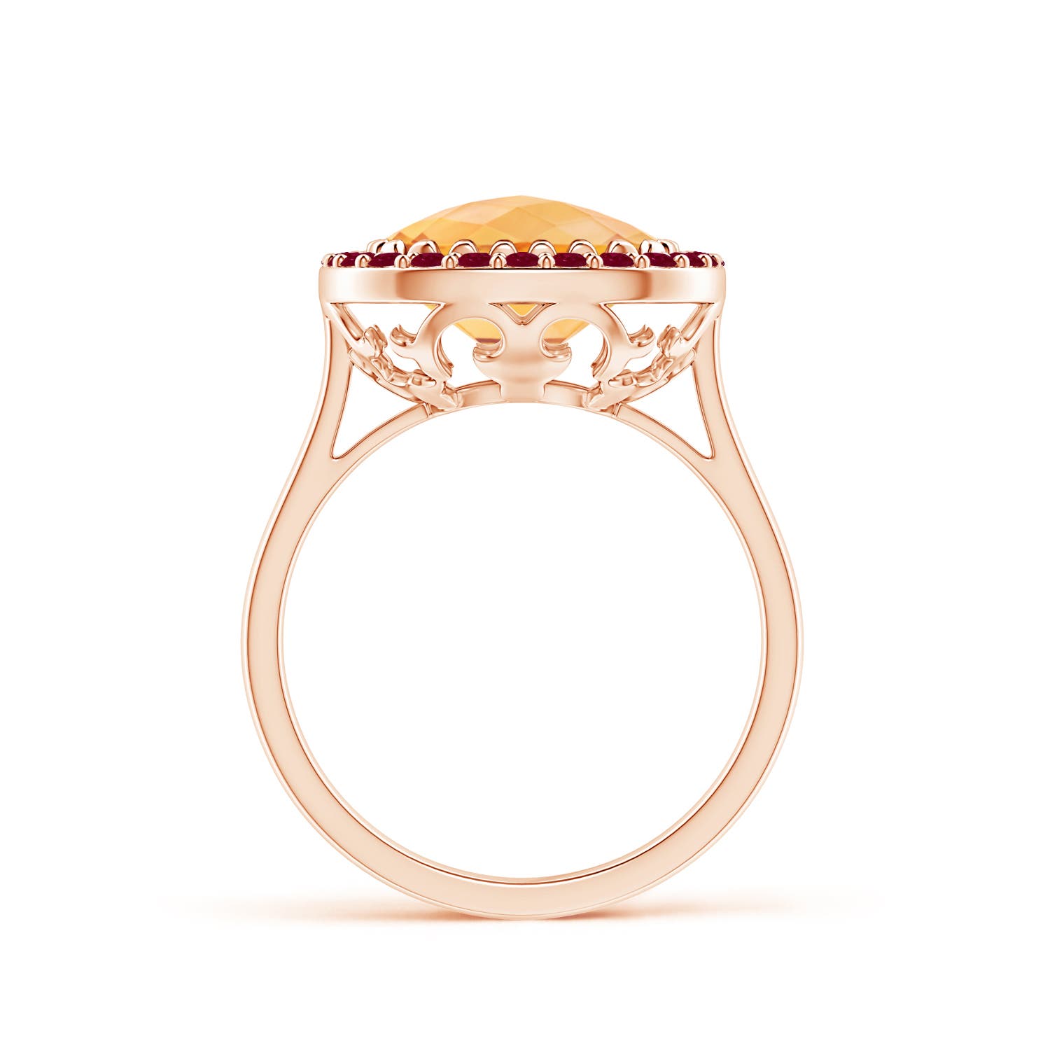 A - Citrine / 4.13 CT / 14 KT Rose Gold