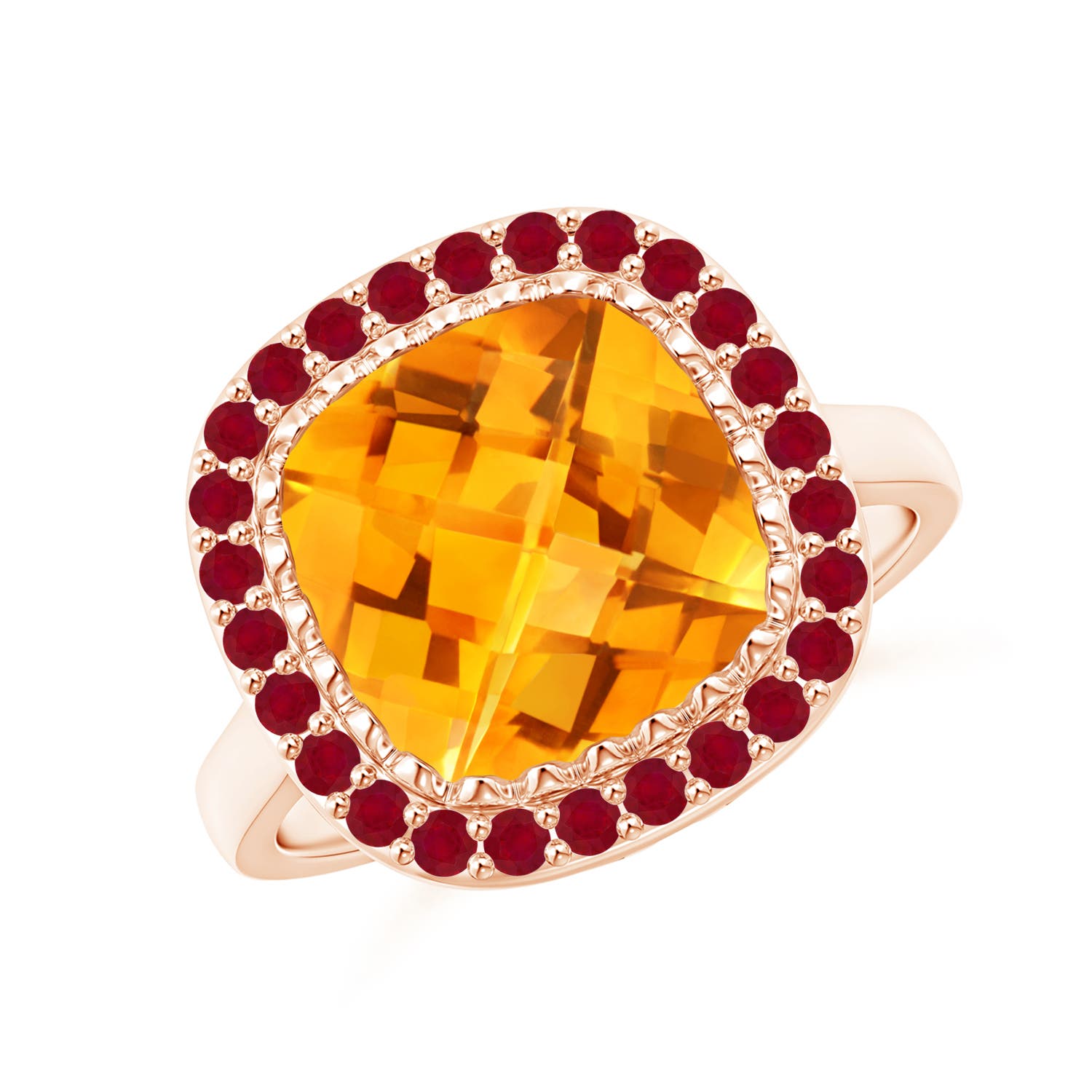 AA - Citrine / 4.13 CT / 14 KT Rose Gold