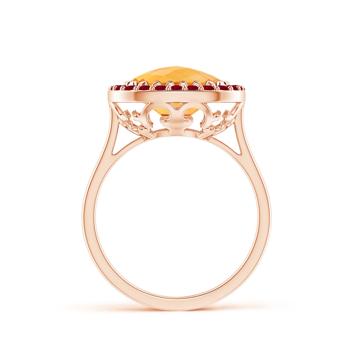 AA - Citrine / 4.13 CT / 14 KT Rose Gold