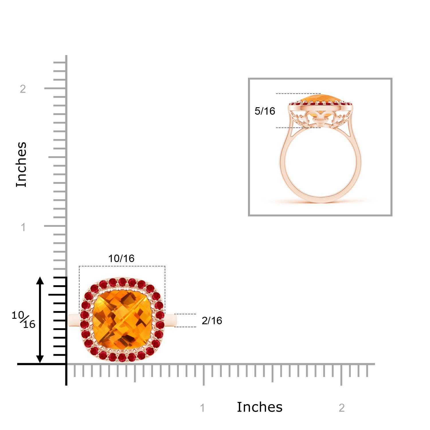 AAA - Citrine / 4.13 CT / 14 KT Rose Gold