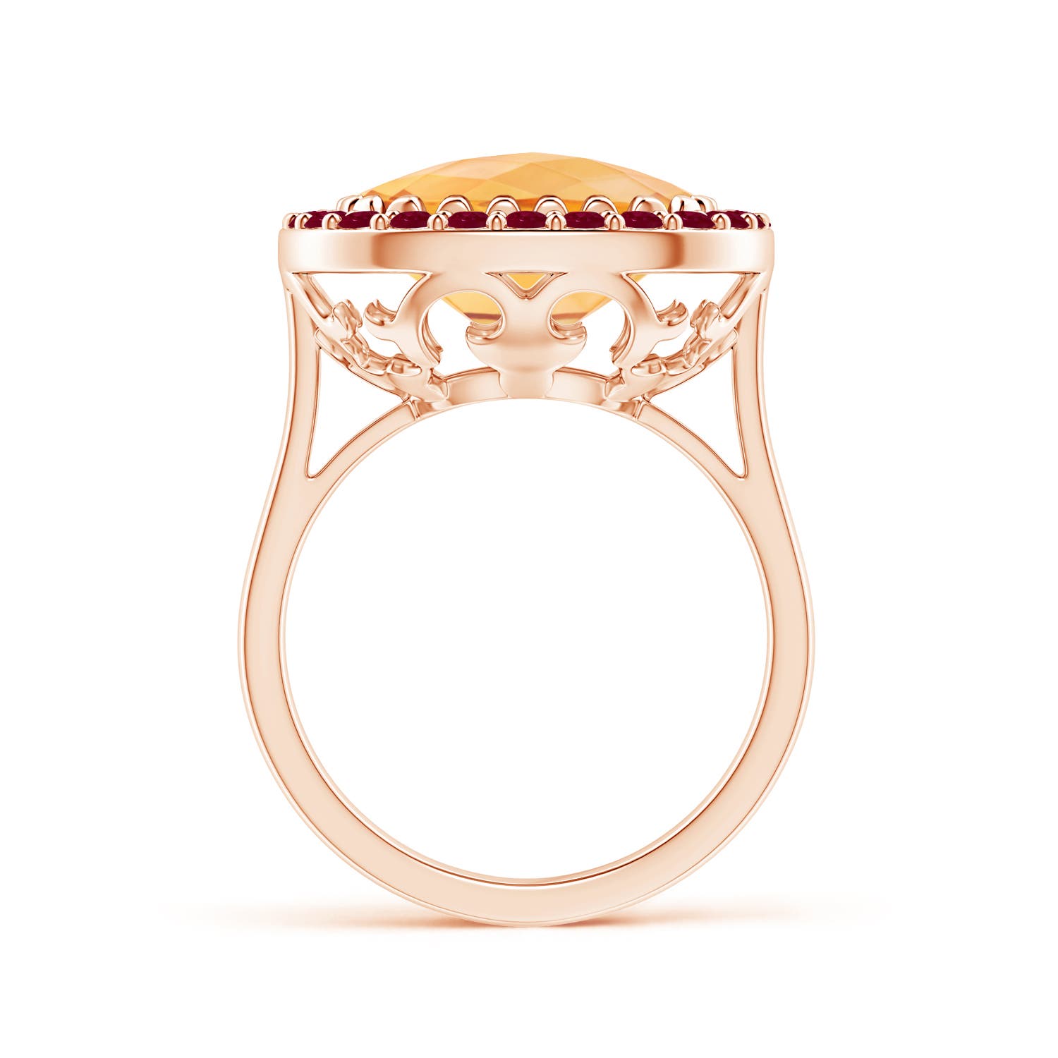 A - Citrine / 7.19 CT / 14 KT Rose Gold