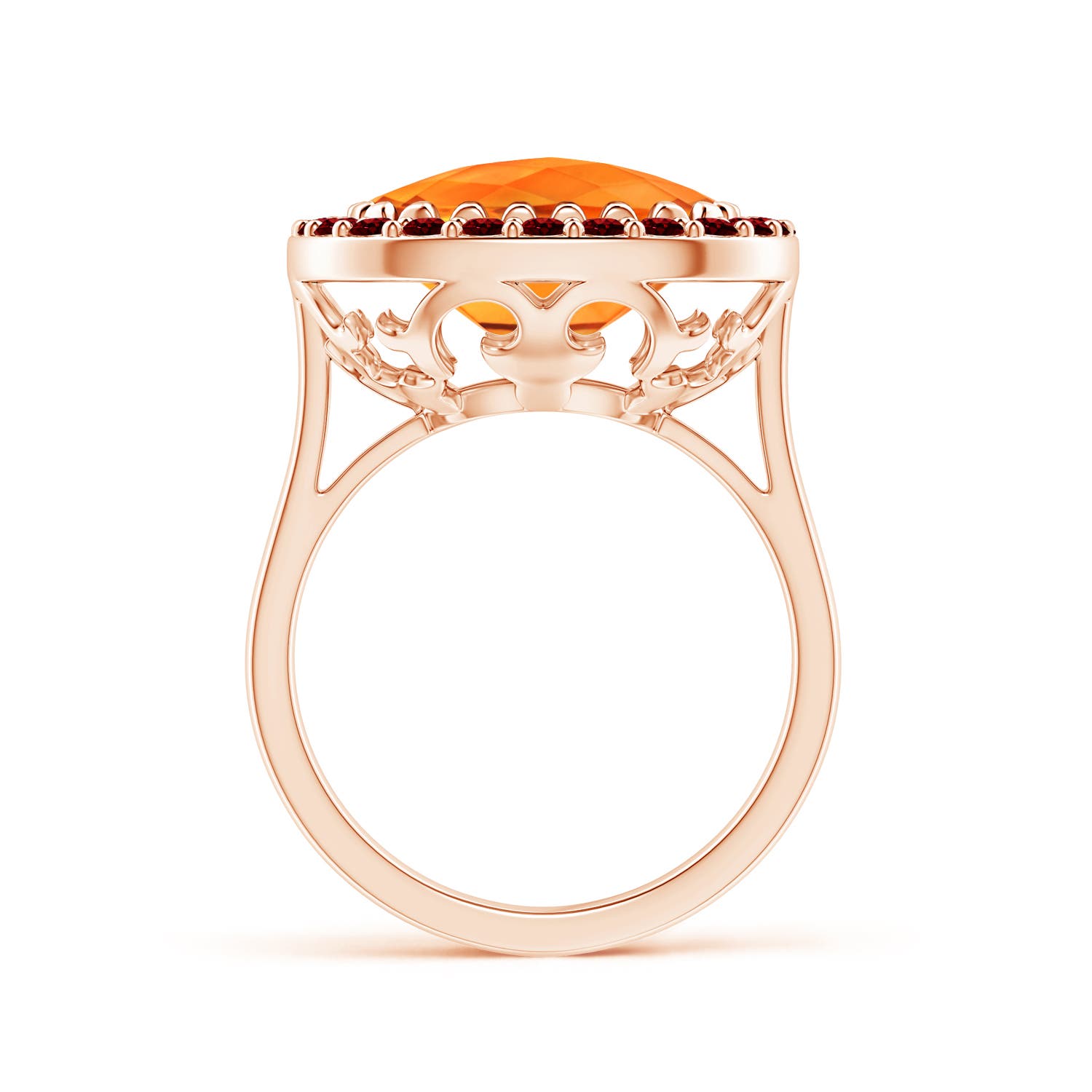 AAAA - Citrine / 7.19 CT / 14 KT Rose Gold