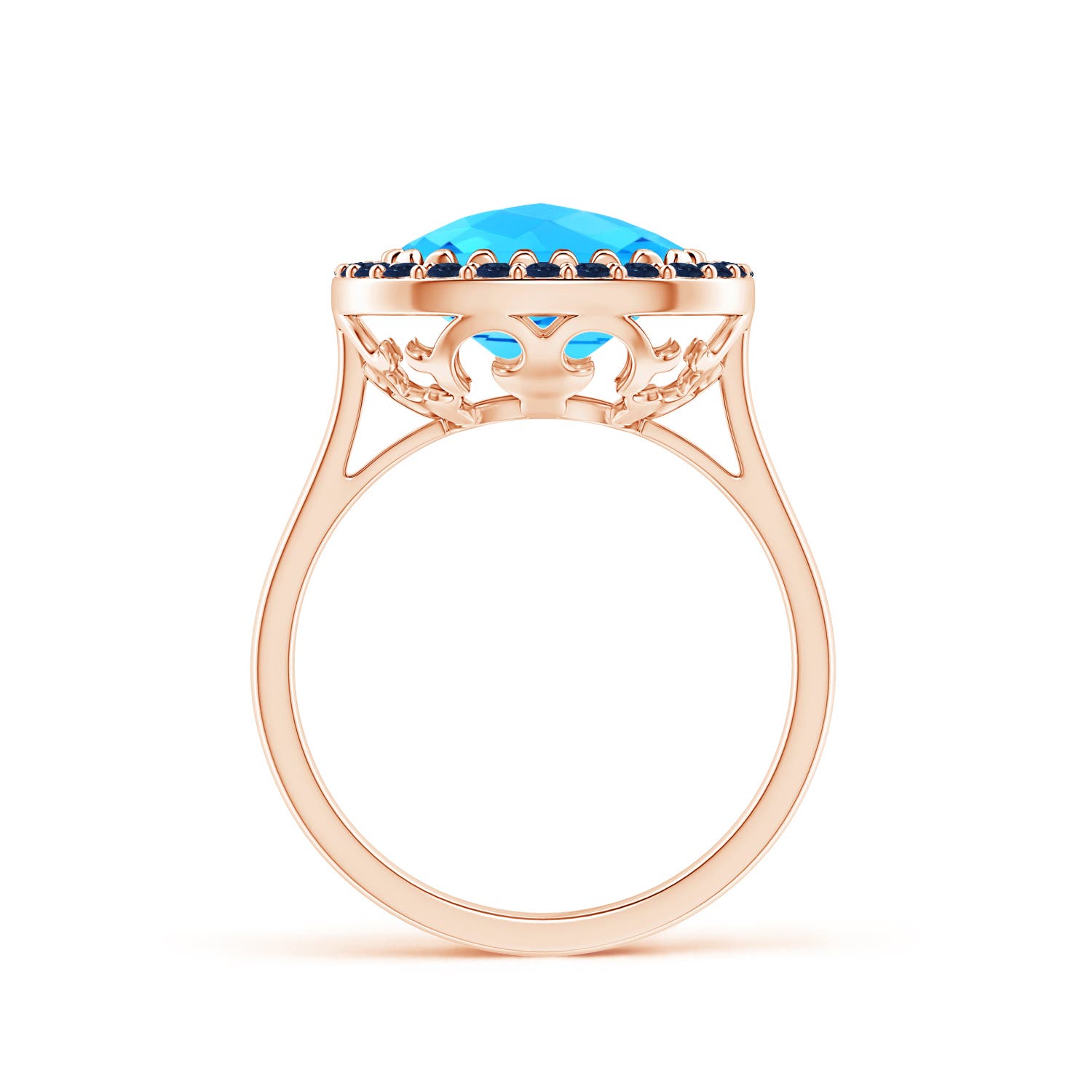 AA - Swiss Blue Topaz / 5.37 CT / 14 KT Rose Gold