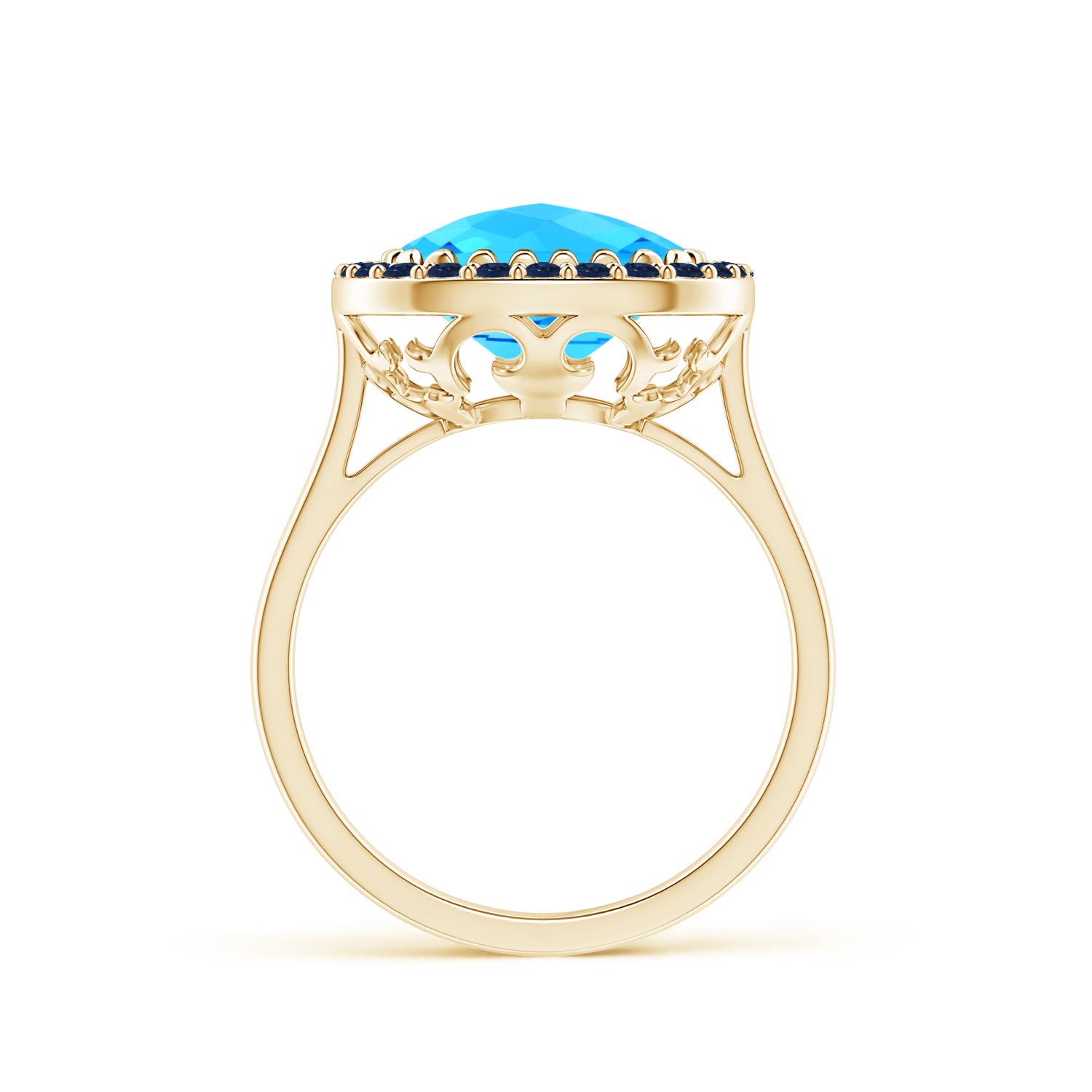 AA - Swiss Blue Topaz / 5.37 CT / 14 KT Yellow Gold