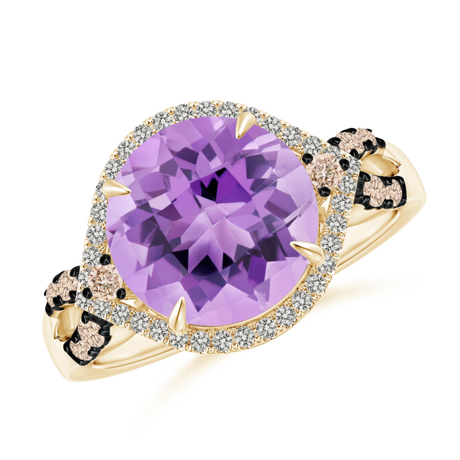 A - Amethyst / 4.05 CT / 14 KT Yellow Gold