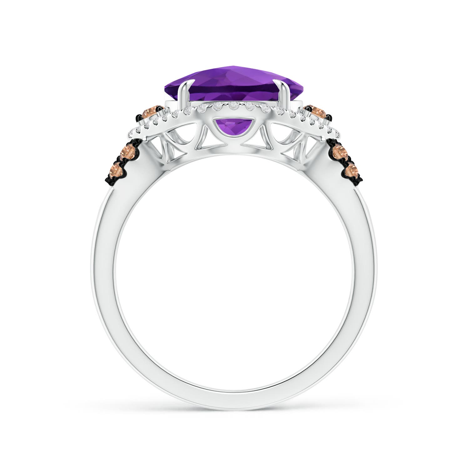 AAA - Amethyst / 4.05 CT / 14 KT White Gold