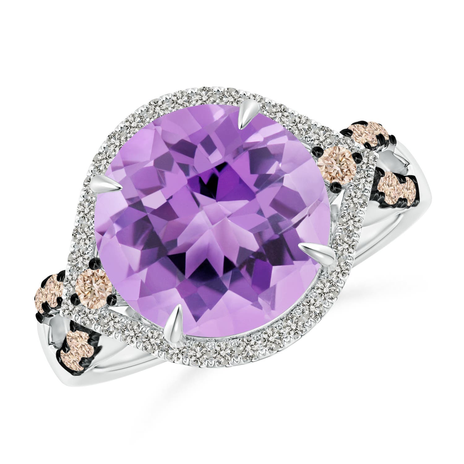 A - Amethyst / 4.64 CT / 14 KT White Gold