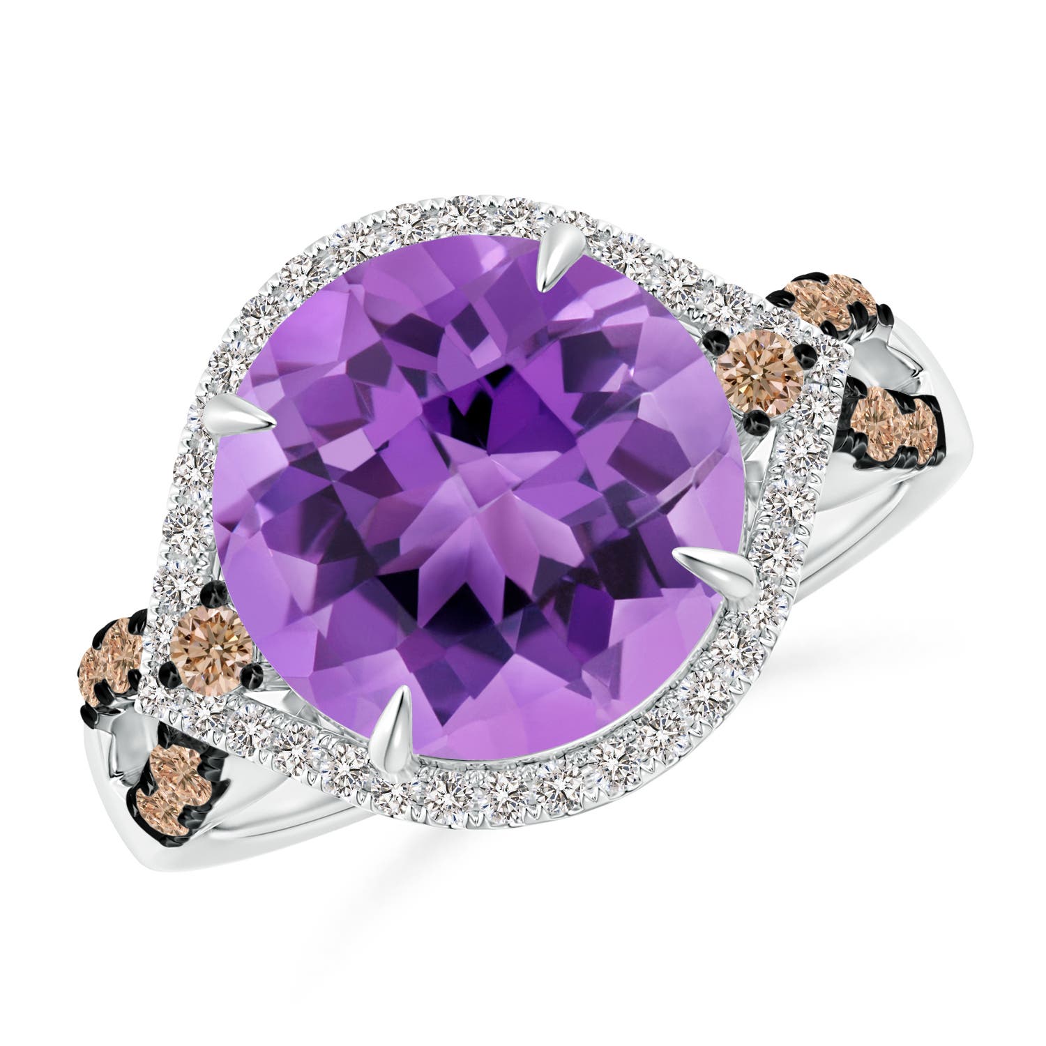 AA - Amethyst / 4.64 CT / 14 KT White Gold