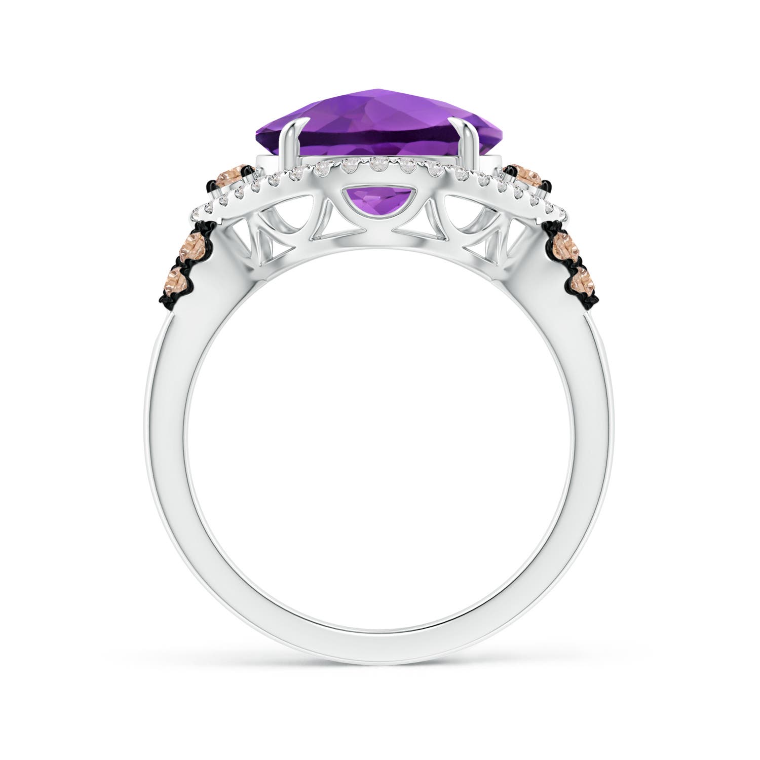 AA - Amethyst / 4.64 CT / 14 KT White Gold