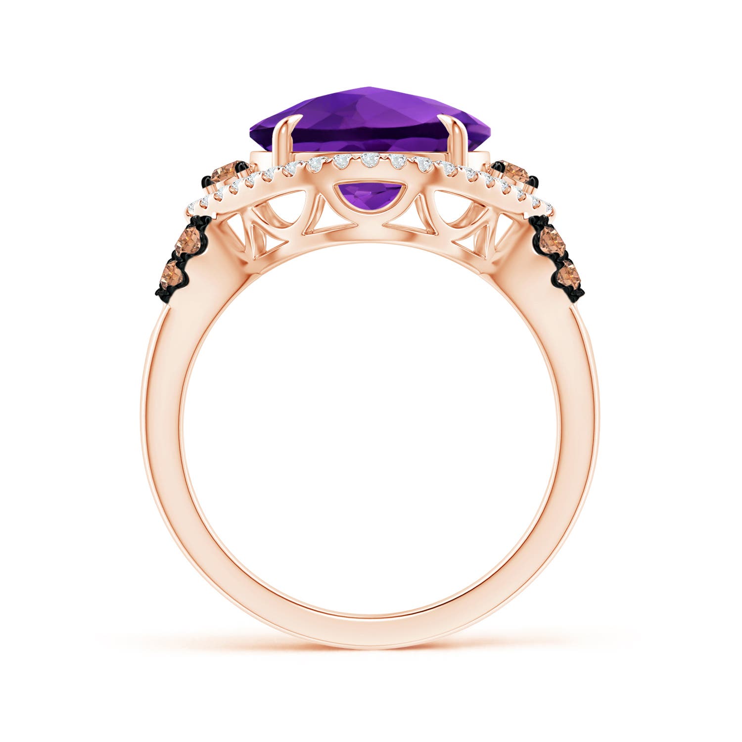 AAAA - Amethyst / 4.64 CT / 14 KT Rose Gold