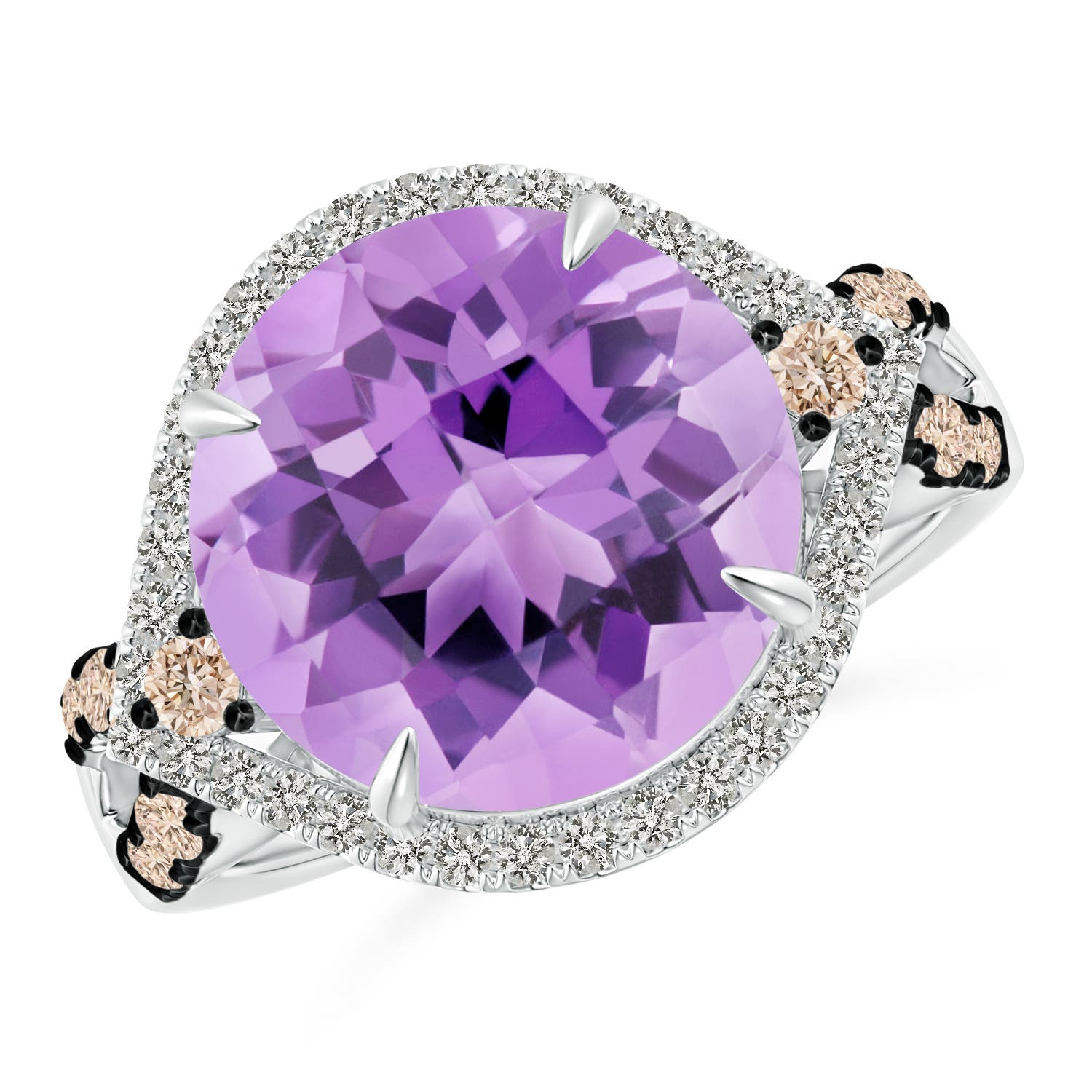 A - Amethyst / 6.4 CT / 14 KT White Gold