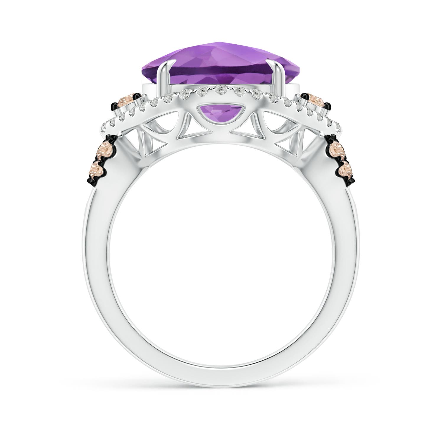 A - Amethyst / 6.4 CT / 14 KT White Gold