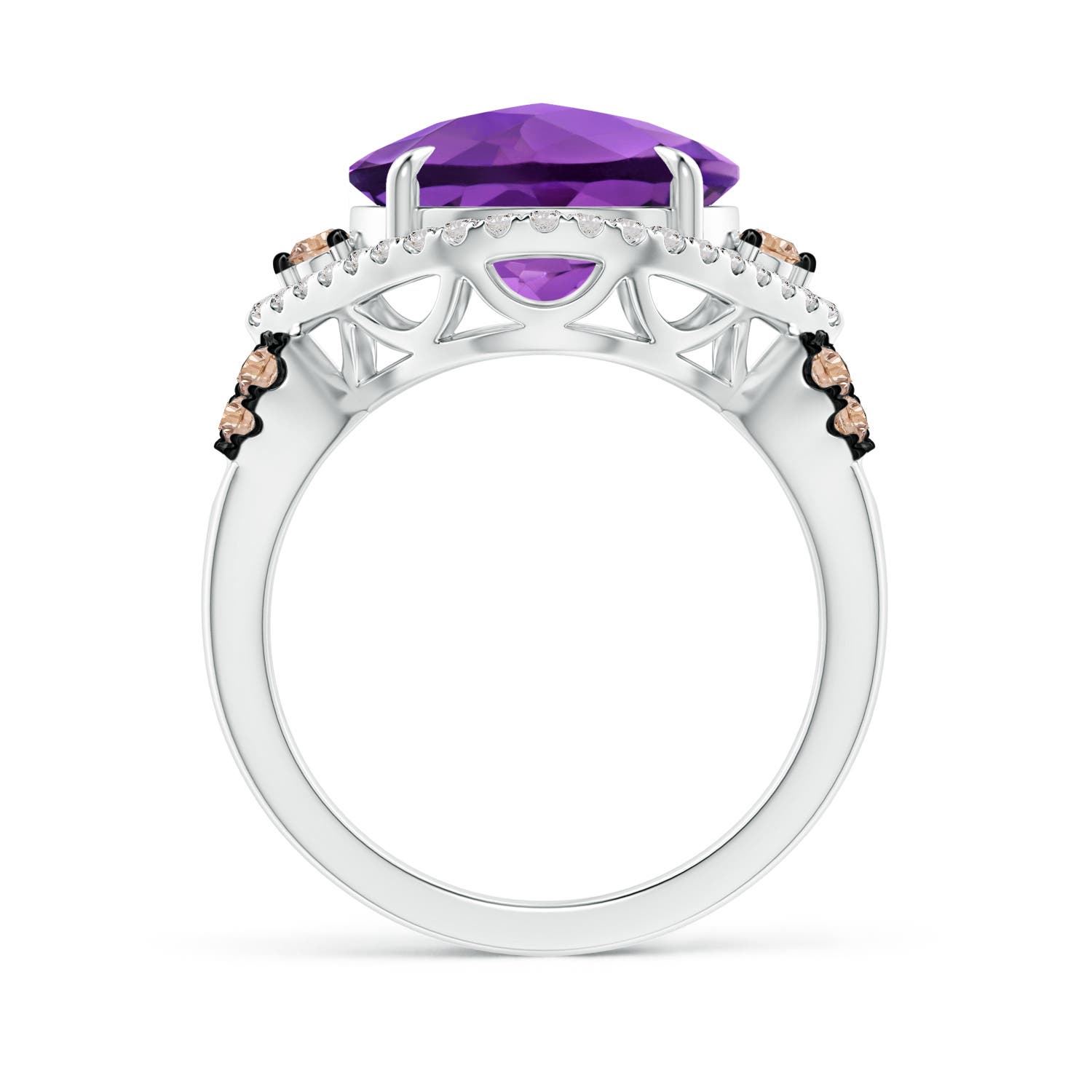 AA - Amethyst / 6.4 CT / 14 KT White Gold