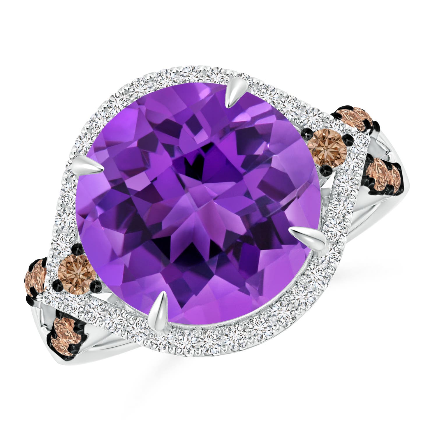 AAA - Amethyst / 6.4 CT / 14 KT White Gold