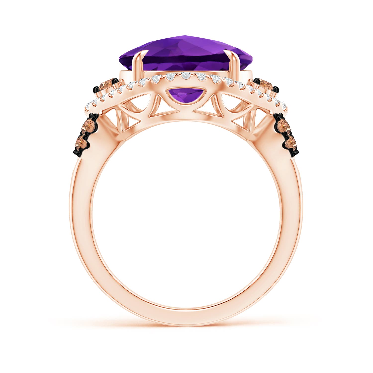 AAAA - Amethyst / 6.4 CT / 14 KT Rose Gold