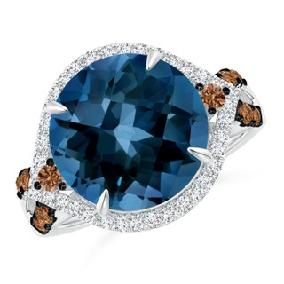 Round AAAA London Blue Topaz