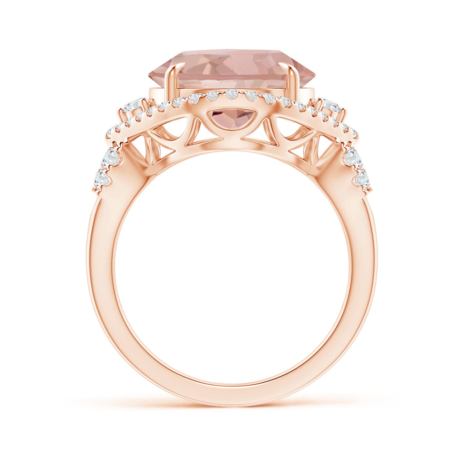 AAAA - Morganite / 5.6 CT / 14 KT Rose Gold