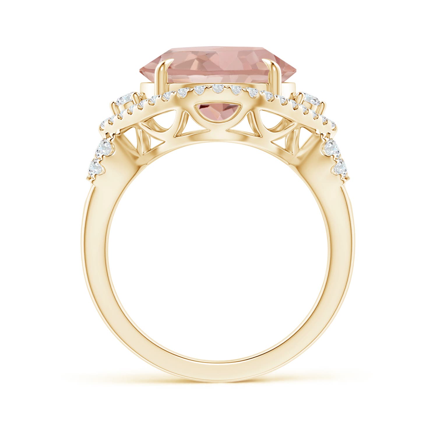 AAAA - Morganite / 5.6 CT / 14 KT Yellow Gold